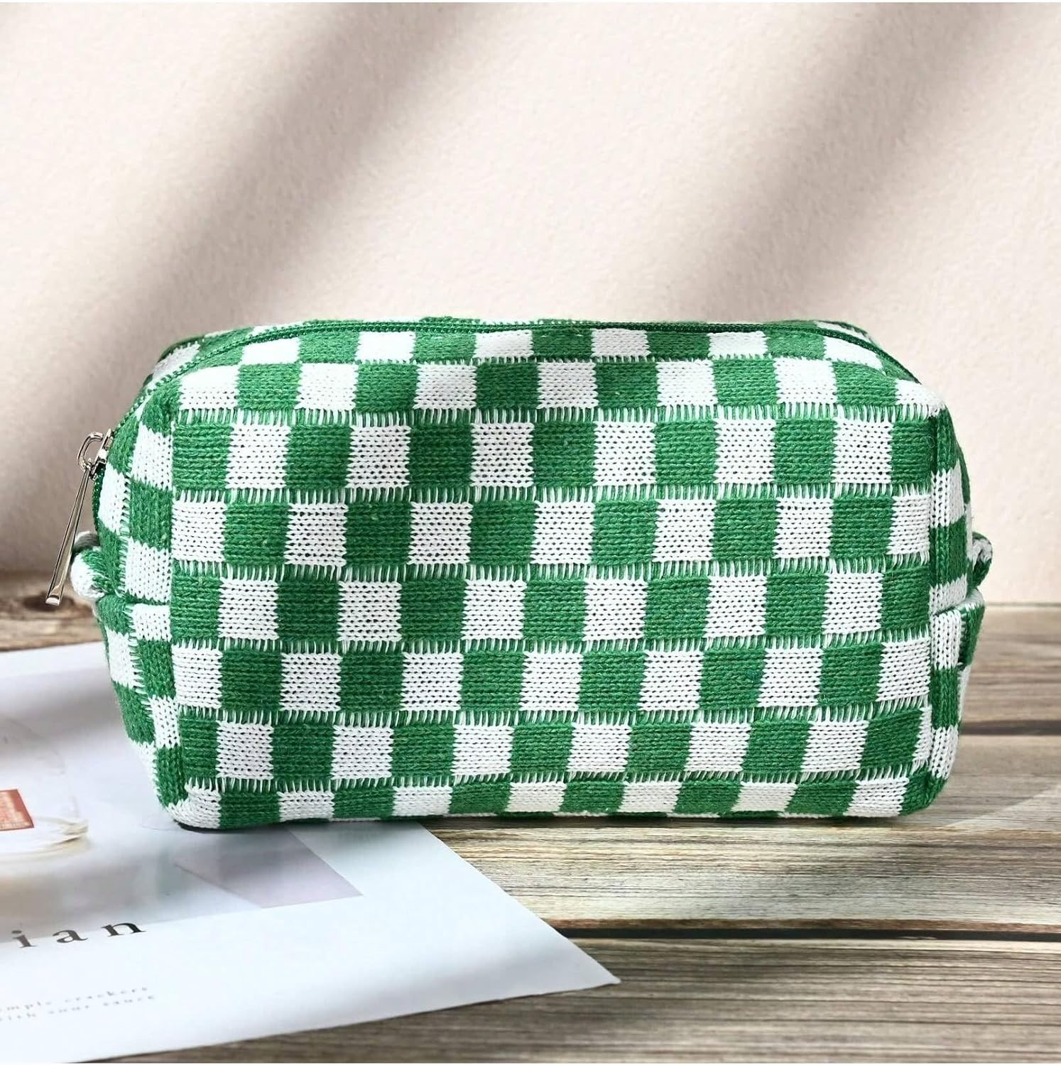 Make up Bag, Green, Fashion image number 6