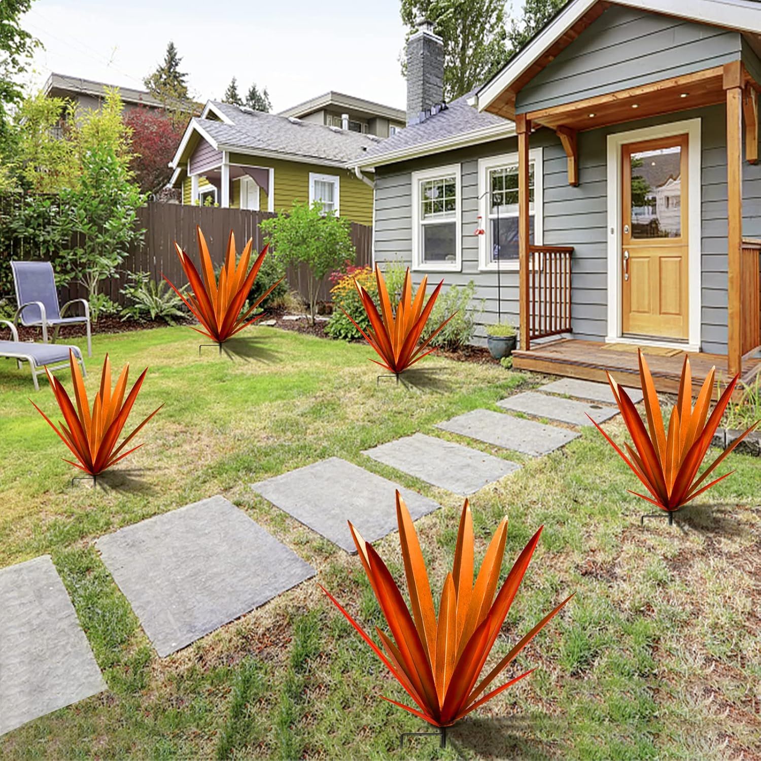 Homight Metal Tequila Country Sculpture DIY Tequila Plant Home Decor Country Tequila Garden Ornament Indooutdoor Statuette Patio Lawn Patio Stake Decoration Gift to the Garden