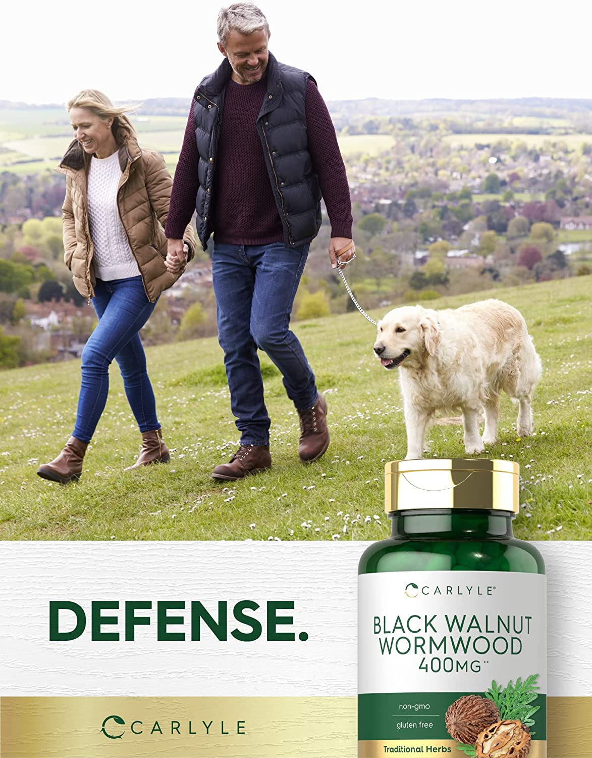 Black Walnut Wormwood | 120 Capsules | Herbal Complex | Non-Gmo, Gluten Free | by Carlyle image number 3