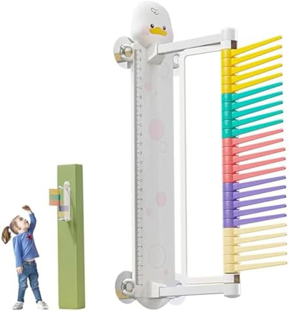 1 PCS Vertical Jump Tester for Kids Cartoon Duck Wall Mounted Vertical Jump Trainer Resettable Vertical Jump Measurement Tool image number 3