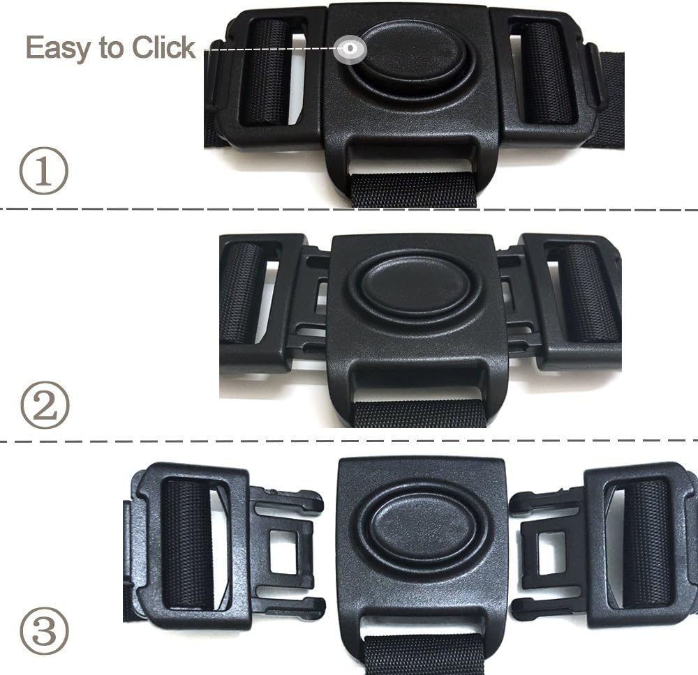 ZARPMA Children Safty Belt, 3 Point Safety Harness for Child Kid Safe Strap for IKEA Antilop High Chair image number 2