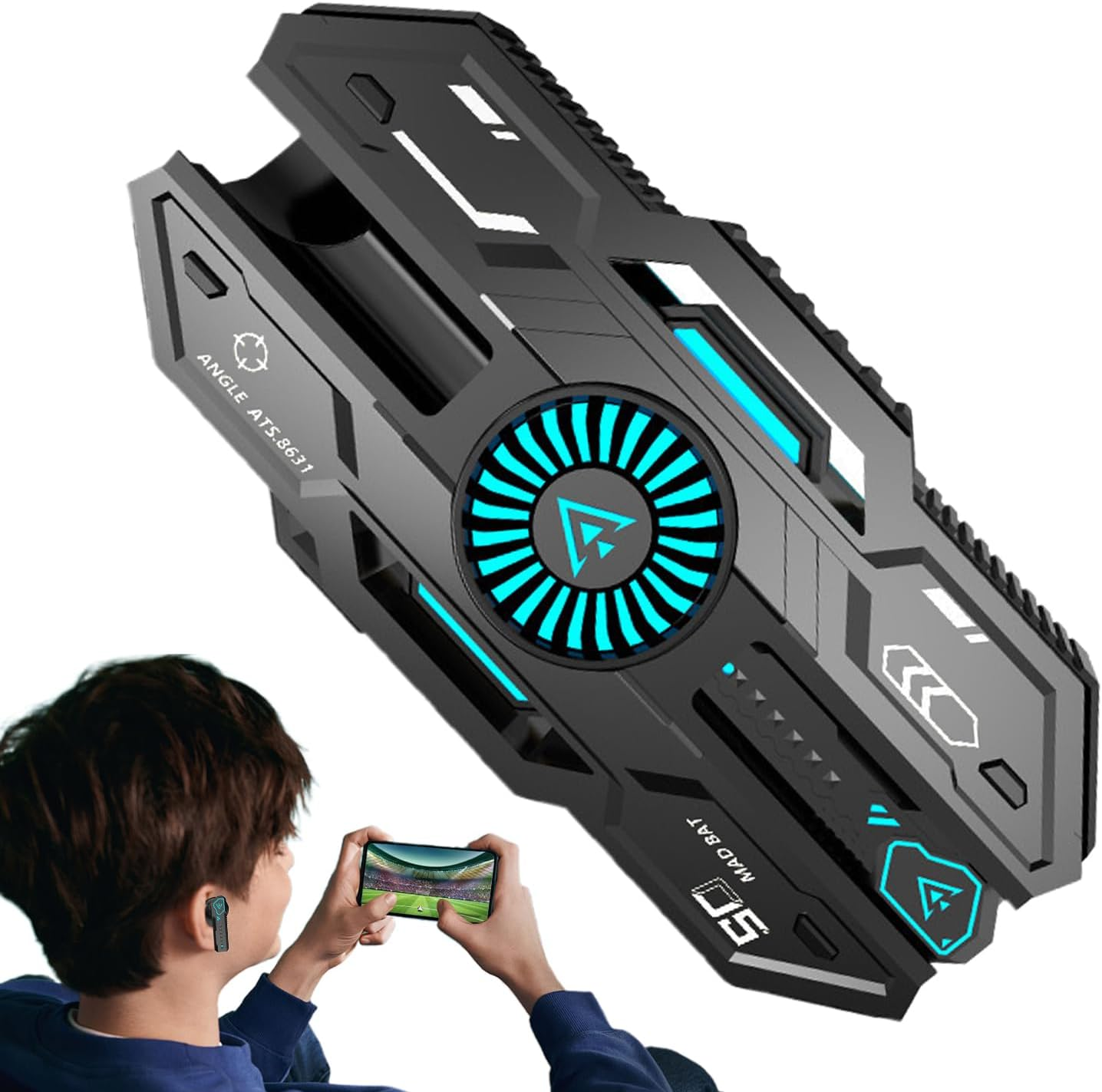 Noise Cancelling Earbuds - Noise-Cancelling RGB Light Comfortable Ear Buds,Fast-Charging Sweatproof Portable Players for Commuting Offices Studying Sleeping Outdoor