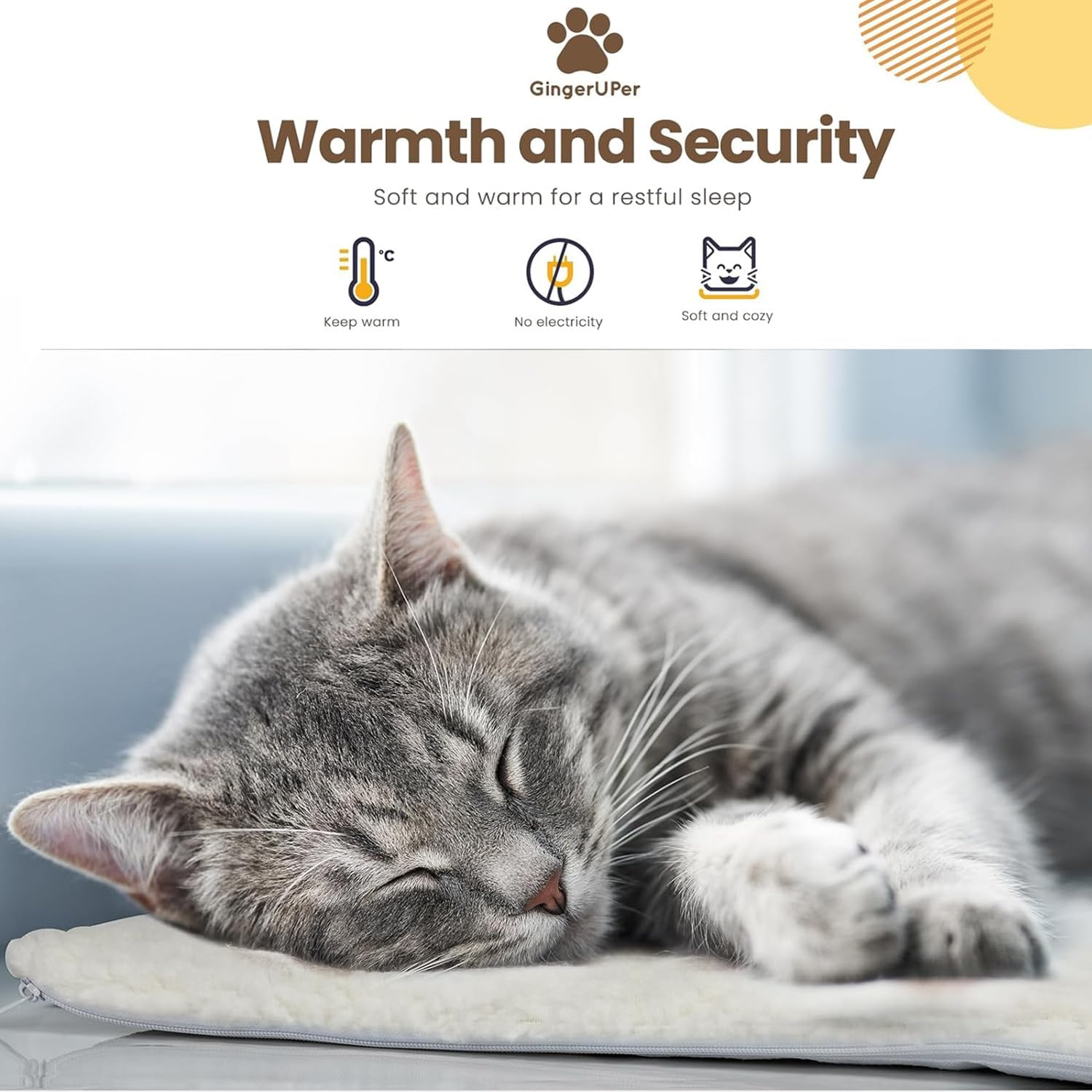 Generisch Self Heating Cat Blanket 60X45Cm image number 3