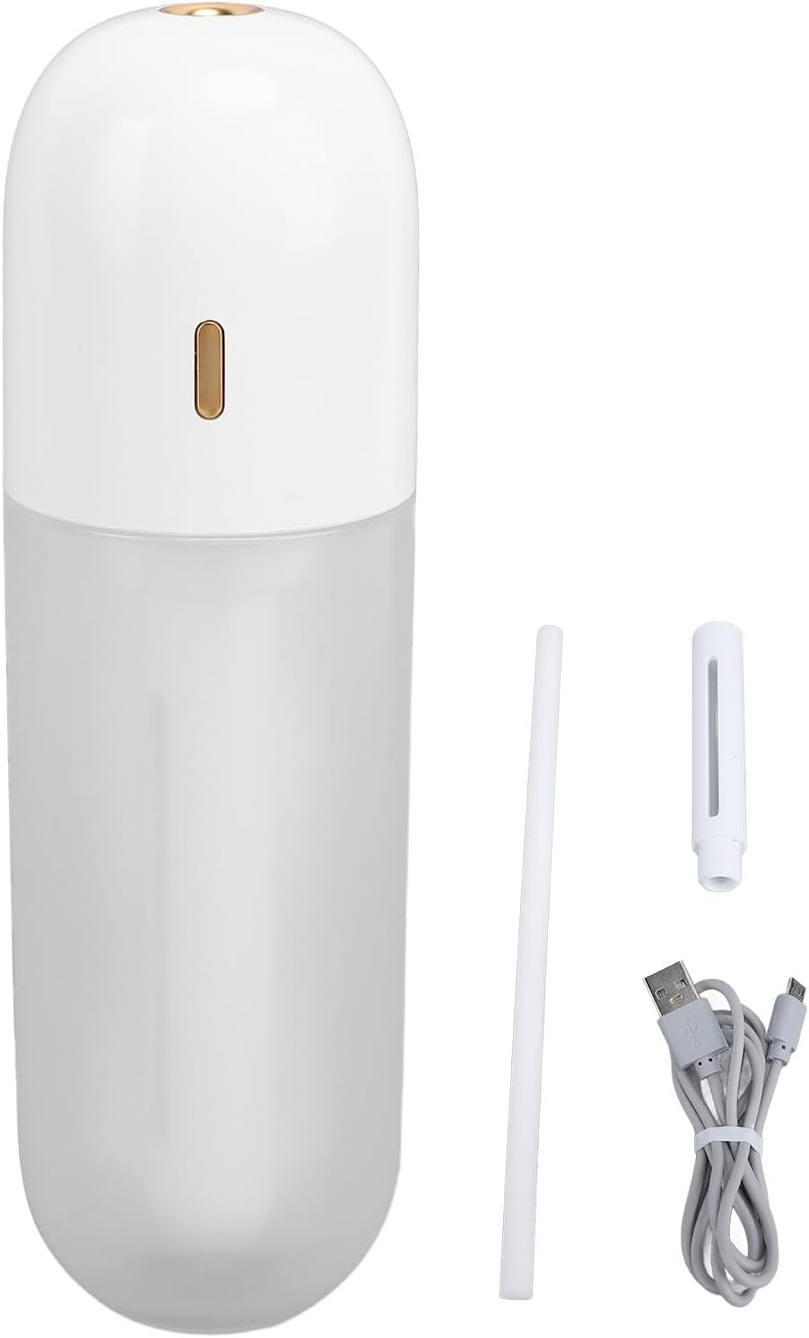 Mini Portable Humidifier, USB Rechargeable Small Humidifier 100Ml Cool Mist Humidifier, Quiet Humidifier Wand, Travel Personal Humidifier, Small Air Humidifier for Office, - Pink image number 5