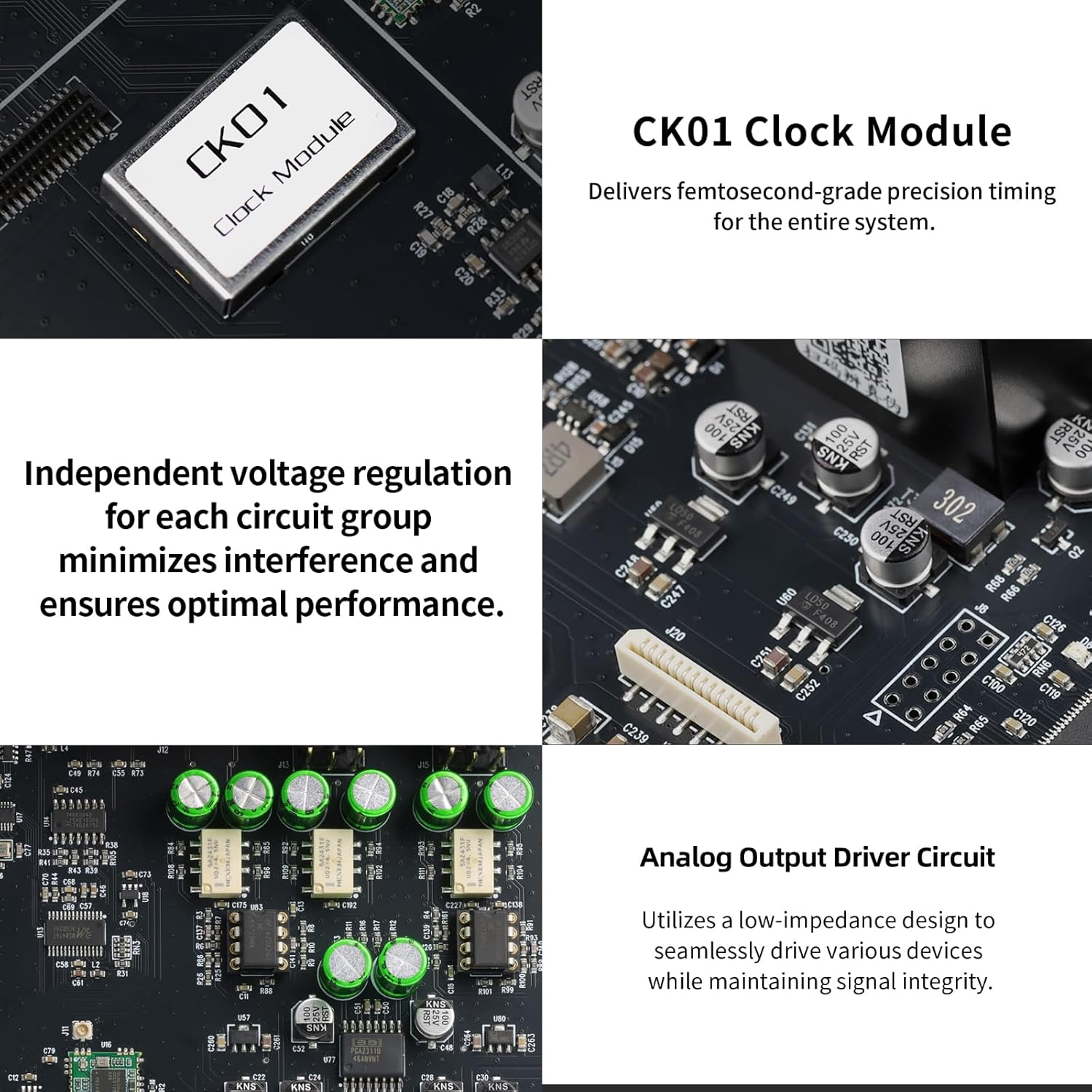 Gustard Audalytic DR70 Discrete R-2R DAC, Usb-C/Coaxial X2/Optical/Lan to RCA/XLR R2R Dacs, Native 1-Bit DSD Full Balnaced Digital-Analog Converter, Home Audio Network Streaming Decoder (Silver) image number 3