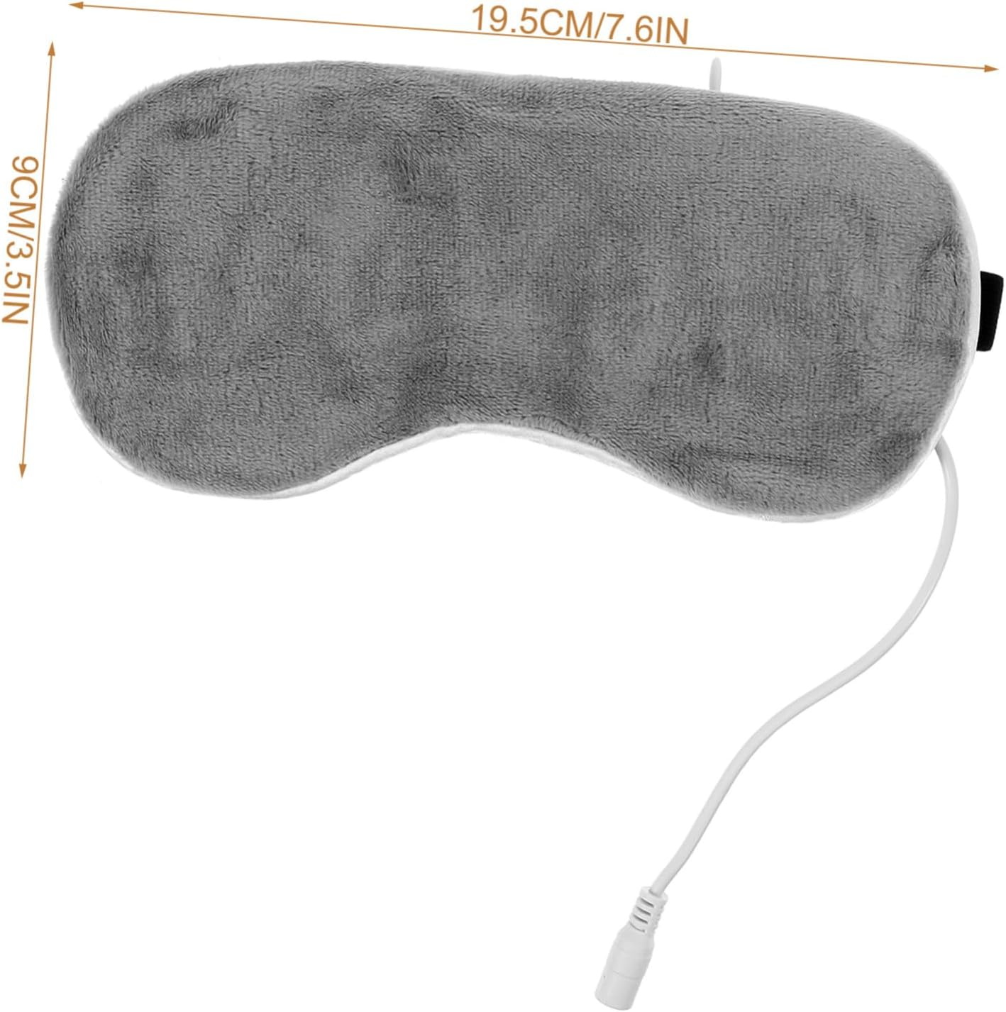 Minkissy 1 Set USB Eye Mask Gel Steam Buds Headband Headphones Blindfold Sleep Eye Blackout Eyelash Facial Lip Heated Tape Microwavable Sleeping Cooling Crystal Velvet image number 1