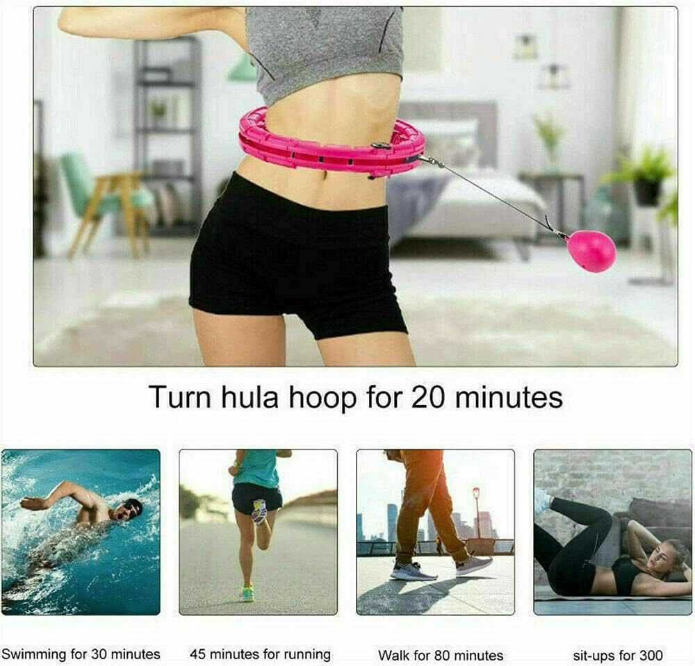 24 Knots Smart Hula Hoop Fitness Detachable Hoops Weight Hoola Hoops image number 1