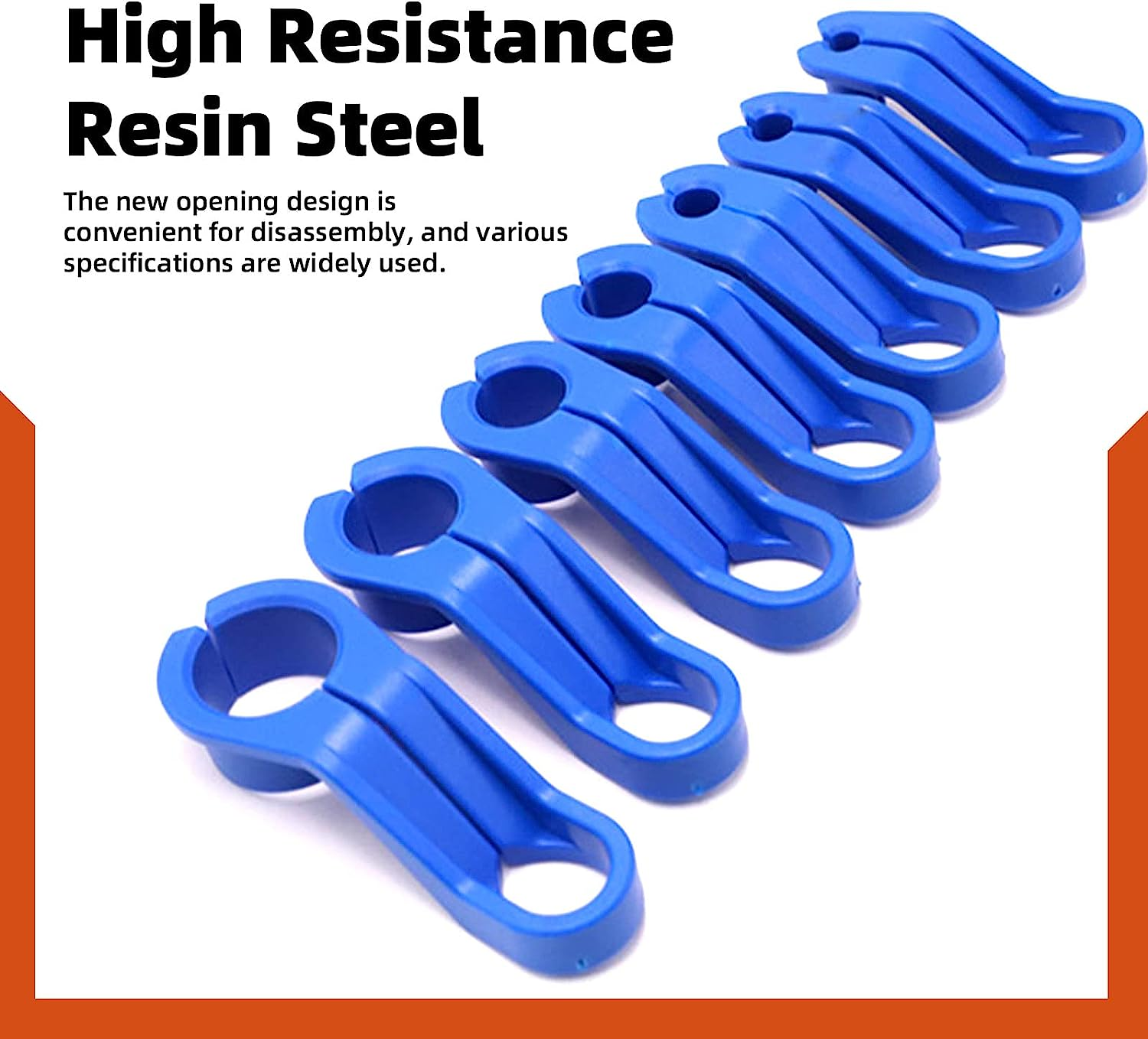 Tanstic 7Pcs AC Fuel Line Disconnect Tool Set, Includes 1/4 5/16 3/8 1/2 5/8 3/4 7/8 Inch Transmission Oil Cooler Tube Removal Tool, Fuel Line Removal Tool Compatible with Ford, Mazda, GM image number 3