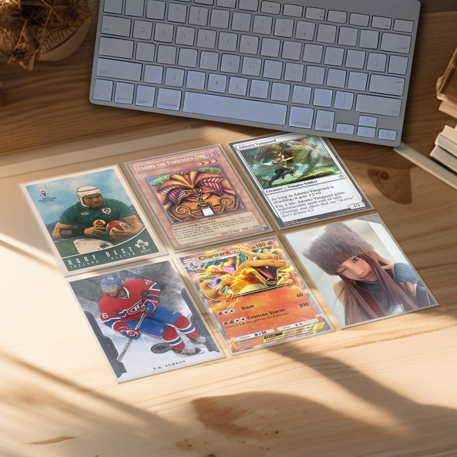 600 Counts Card Sleeves, Plastic Card Protector for Standard Card, Fit for MTG, TCG, Baseball, Football, Game, Trading Cards, Kpop Photocards (66 X 91Mm) image number 3