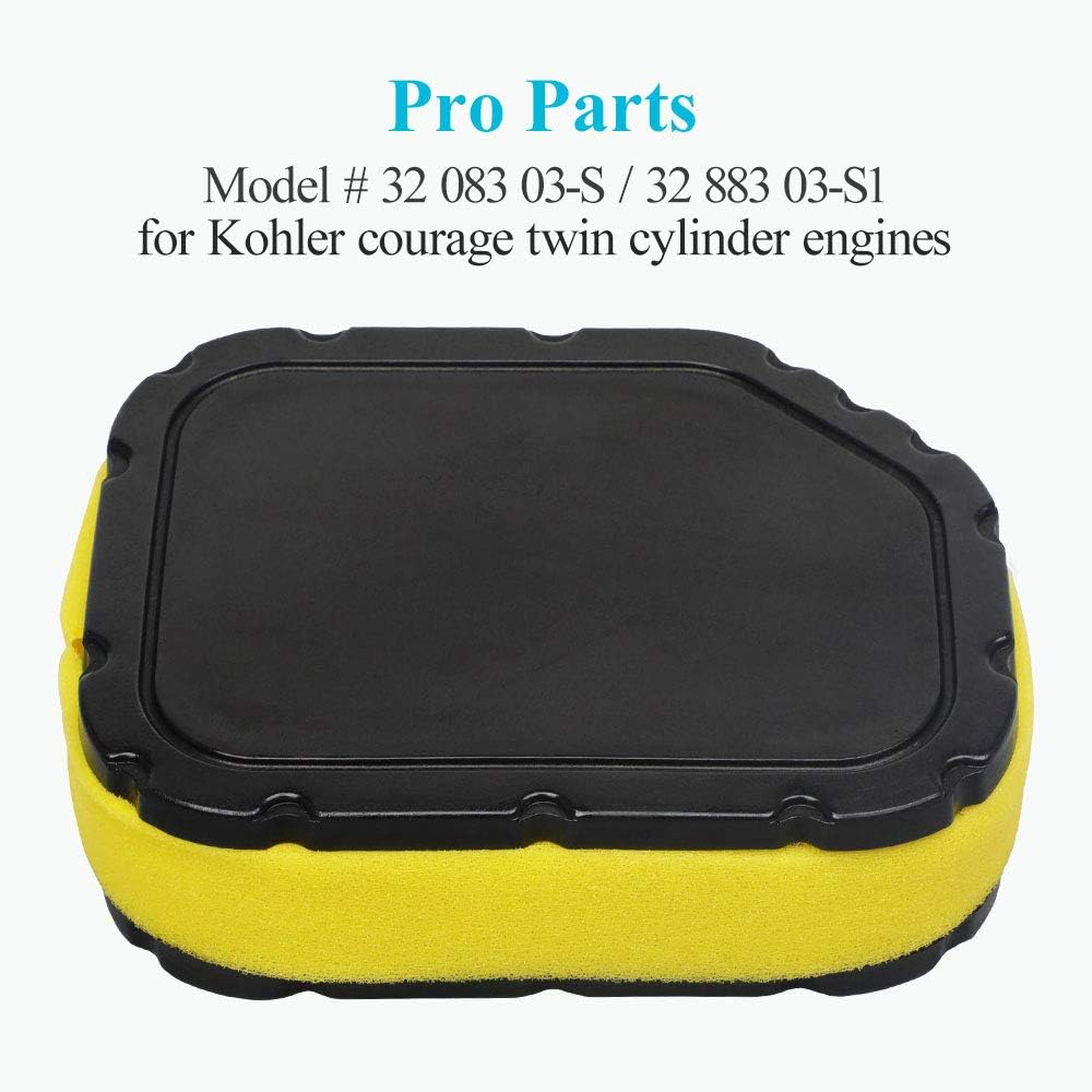 HOODELL 32 083 03-S 32 883 03-S1 Air Filter with Fuel Filter for Cub Cadet Kohler LT1045 LTX1046 LT1050 GT1554 I1046 LT1046 I1050 GTX 1054 LGTX 1054 SLT 1554 SV710 SV715 SV720 image number 5