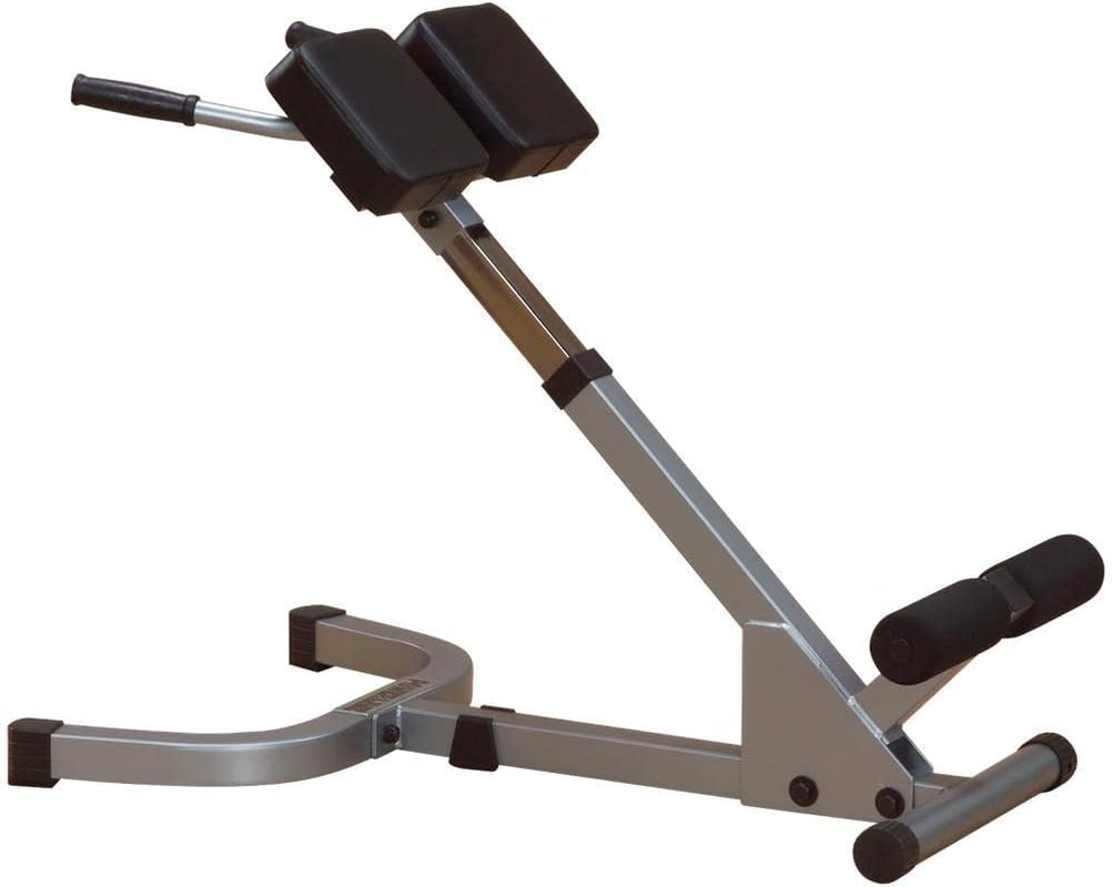 Powerline 45 Degree Back Hyperextension, Silver/Black image number 5