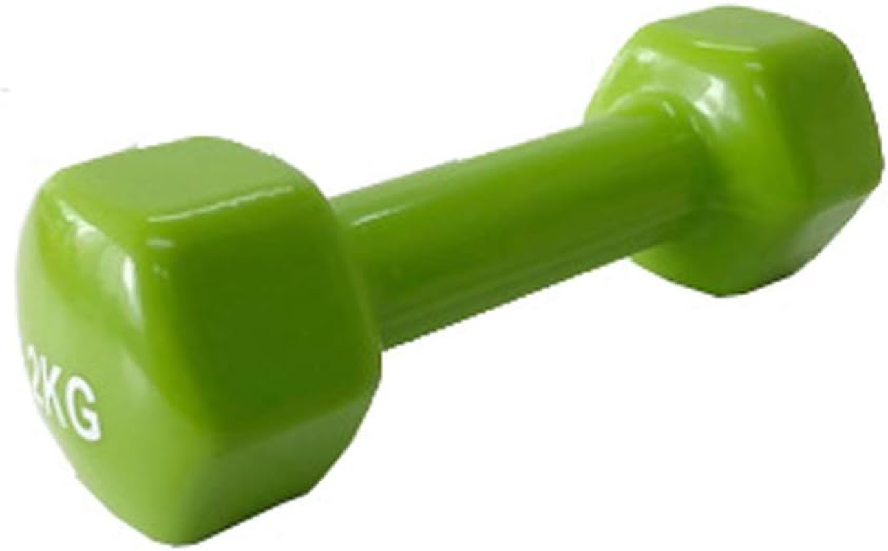 LLB SPORTS 013 Color Dumbbell, Color Array, 4.4 Lbs (2 Kg), Easy Grip image number 1