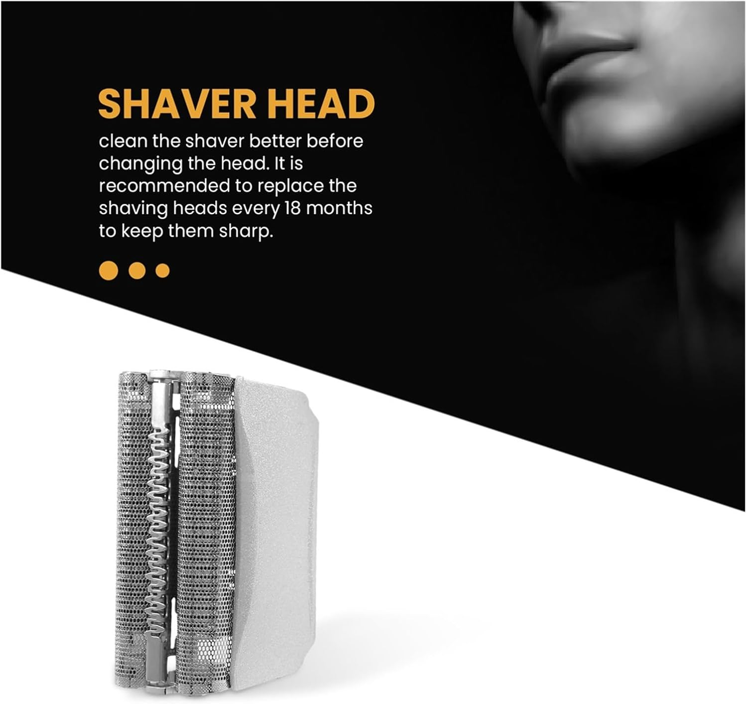 Replacement Shaver Head -51S ，Compatible for Braun ，Series 5 51S Razor, Silver image number 5