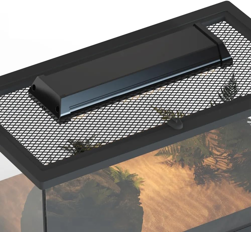 Abu I Pet Reptile LED UVB Light 3 Timing Function Brightness Adjustable Lighting AU Plug Black (8W: 218 * 66 * 28Mm) image number 1