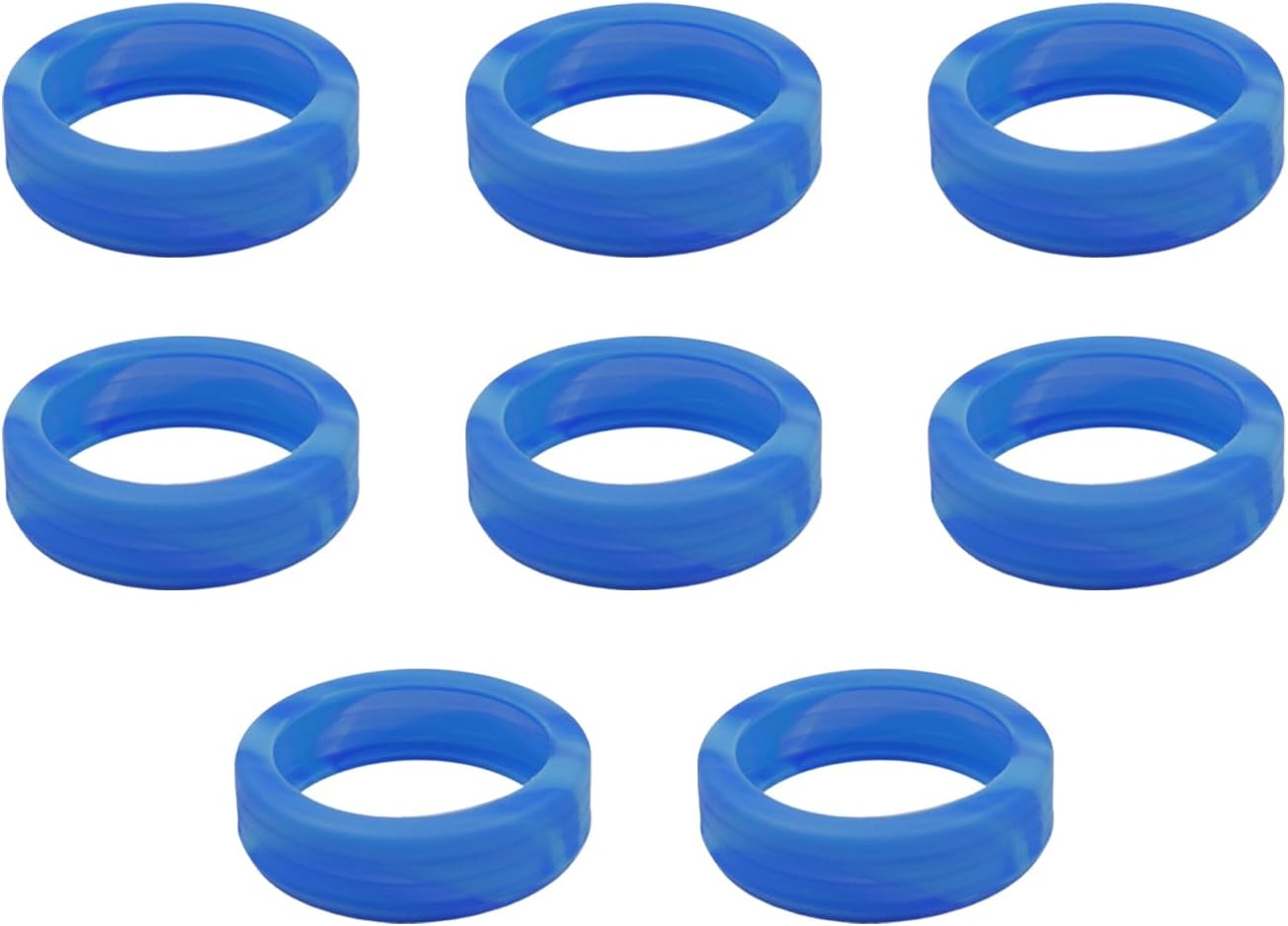 HEVSTIL 8PCS Luggage Wheel Covers, Luggage Wheel Silent Protector Covers, Silicone Suitcase Wheel Cover for Most 8-Spinner Wheels Luggage Sets Suitcases,Blue image number 3