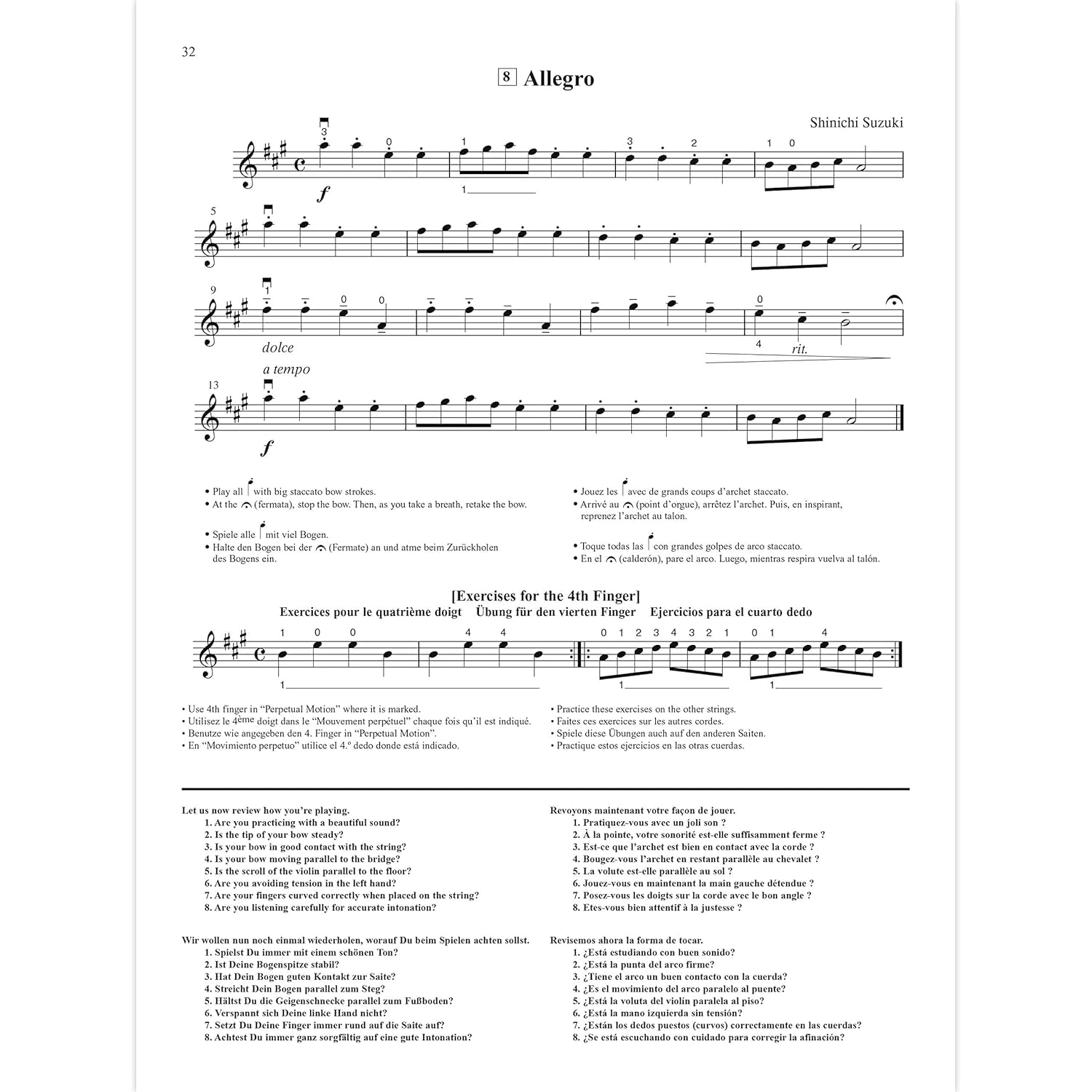 Suzukio Violin School Volume 1 Violin Part (Revised Edition): International Edition image number 2