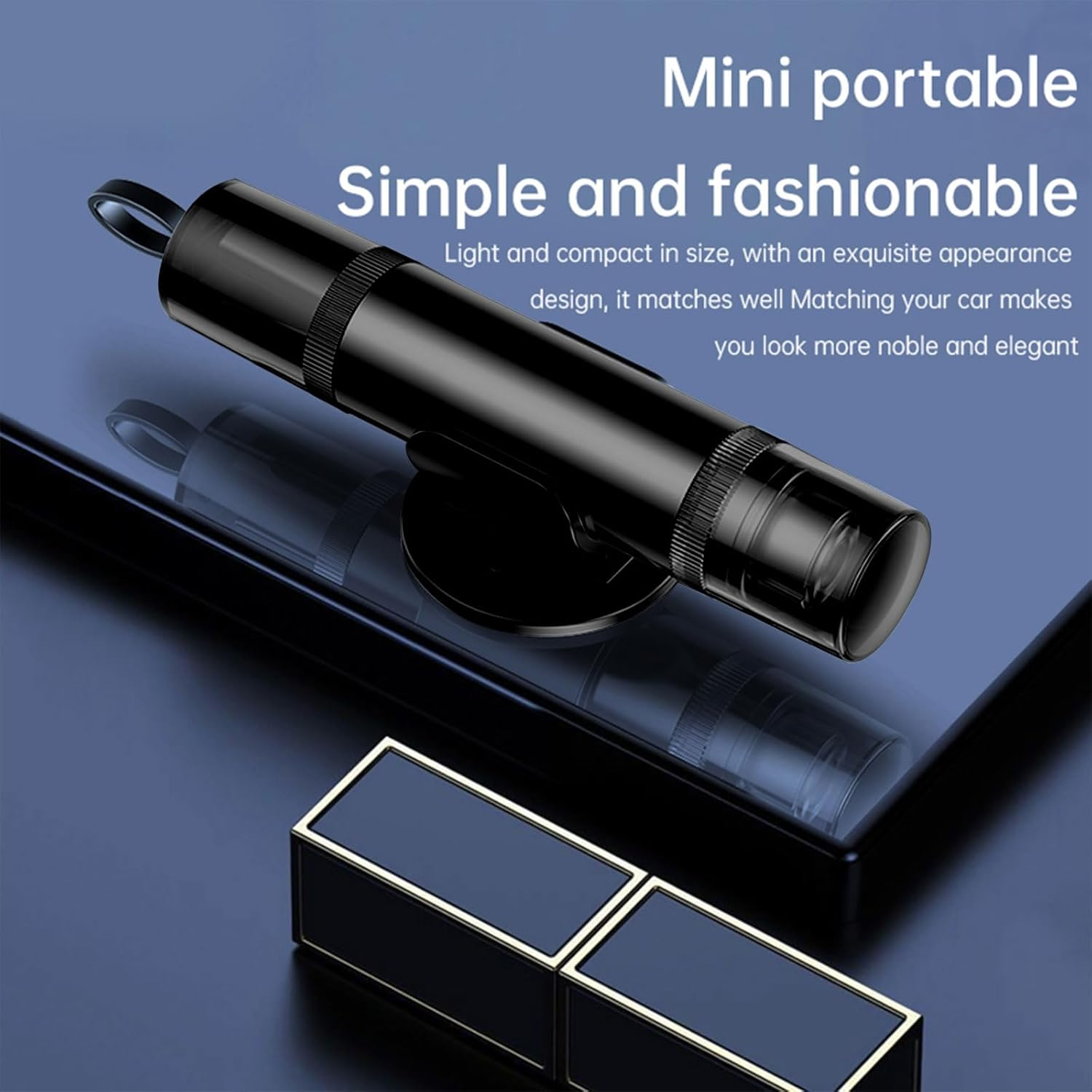 2Pcs Car Window Breaker and Seatbelt Cutter, 2-In-1 Multifunctional Auto Glass Breaker Portable Car Emergency Escape Tool with Clip for Automotive Accidents and Underwater Safety (Black) - Black image number 6