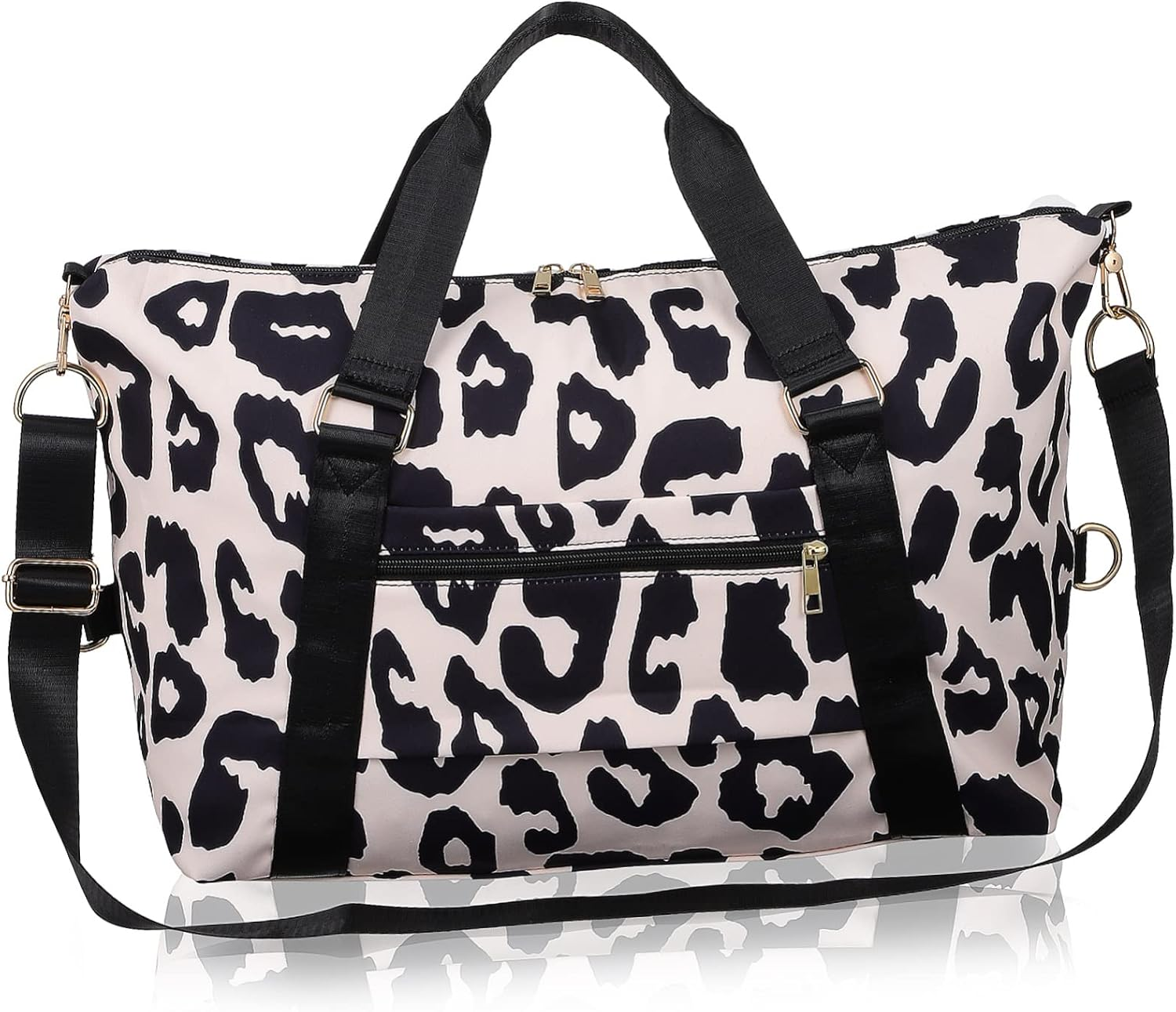 Abaodam Large Capacity with Cow Pattern Shoulder Strap for Short Trips Fitness Business and Camping image number 6