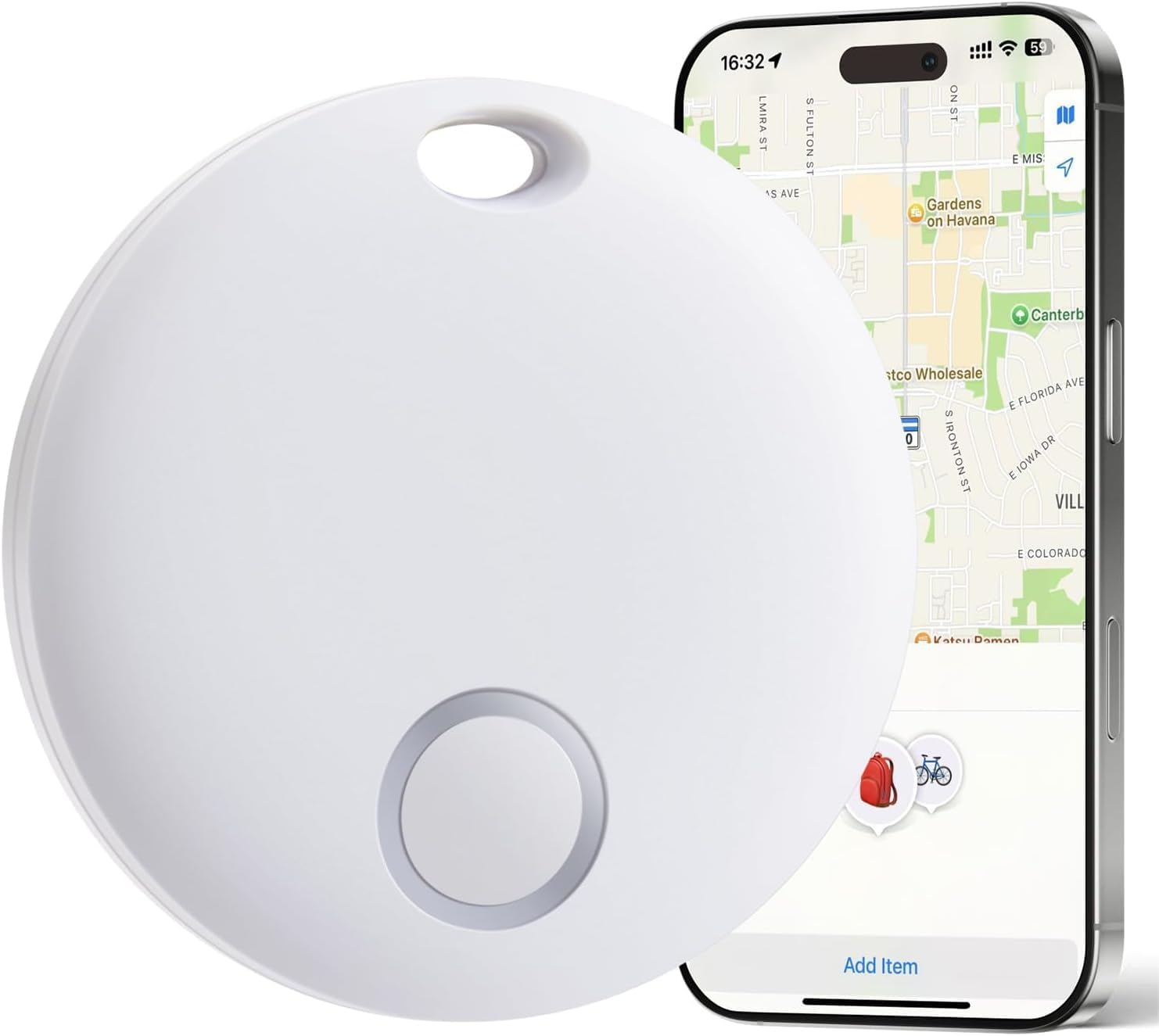 Tracker Tags-1 Pack, Smart Tag Luggage Tracker Works with Apple Find My (Ios Only), Waterproof Tracking Tags Item Finder for Keys, Luggage, Backpack, Wallet image number 1