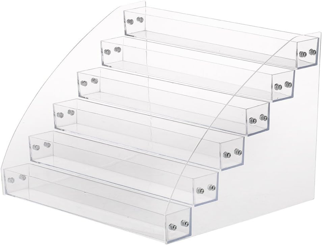 Nurnesy Clear Nail Polish Colour Organiser Holder Rack Shelf 2/3/4/5/6/7 Animal Acrylic Tattoo Ink Essential Oil Display Stand (#3 (Fourth Level)) image number 4