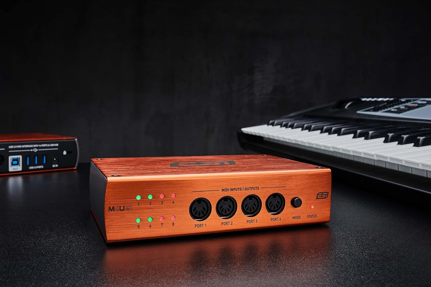 ESI M4U Ex | 8-Port USB 3.0 MIDI Interface with USB Hub image number 1