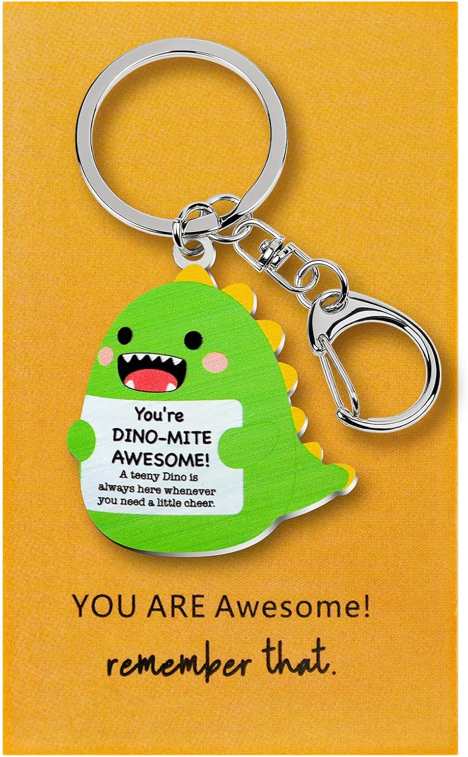 Titanape Keyring Gifts for Women Girls Daughter Best Friends Niece, Inspirational Animal Keyrings Keychains Lover Present for Christmas Birthday Easter Gift, Backpack Car Keys Accessories - Cute Capybara, Brown image number 7