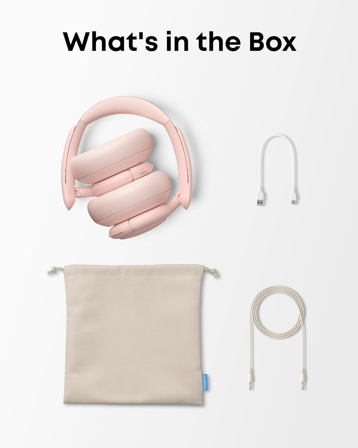 Soundcore by Anker Q30 Bluetooth Headphones, Hybrid Active Noise Isolation, Individual Modes, Hi-Res Sound, EQ in App, 40H Battery, Comfortable Hold, Connection of 2 Devices (Pink) image number 6