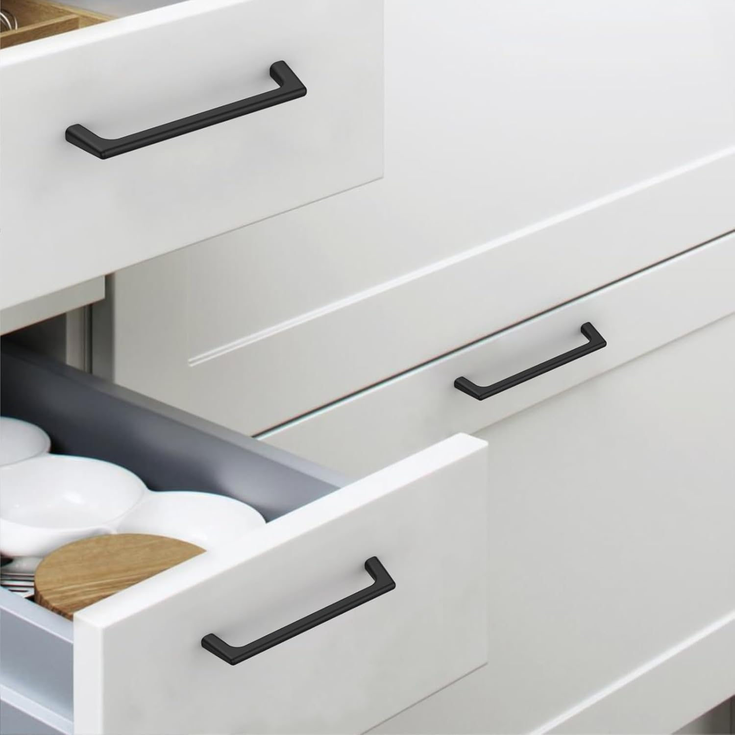 Coinkoly 10 Pack 8-4/5"(224Mm) Matte Black Cabinet Pulls Black Kitchen Cabinet Handles Dresser Drawer Pulls Cupboard Hardware for Cabinets