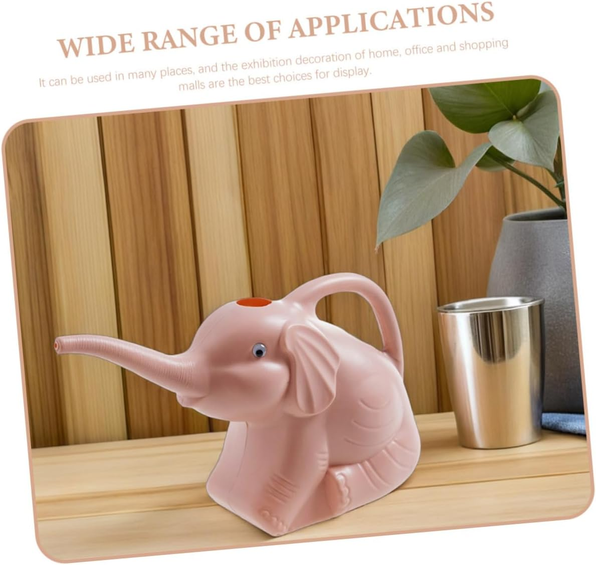 BCOATH Elephant Watering Can Plants Watering Kettle for Home Gardening Tool with Long Spout and Sprinkler Function Garden Supplies for Indoor Outdoor Plants Use Sturdy Lightweight Design image number 2