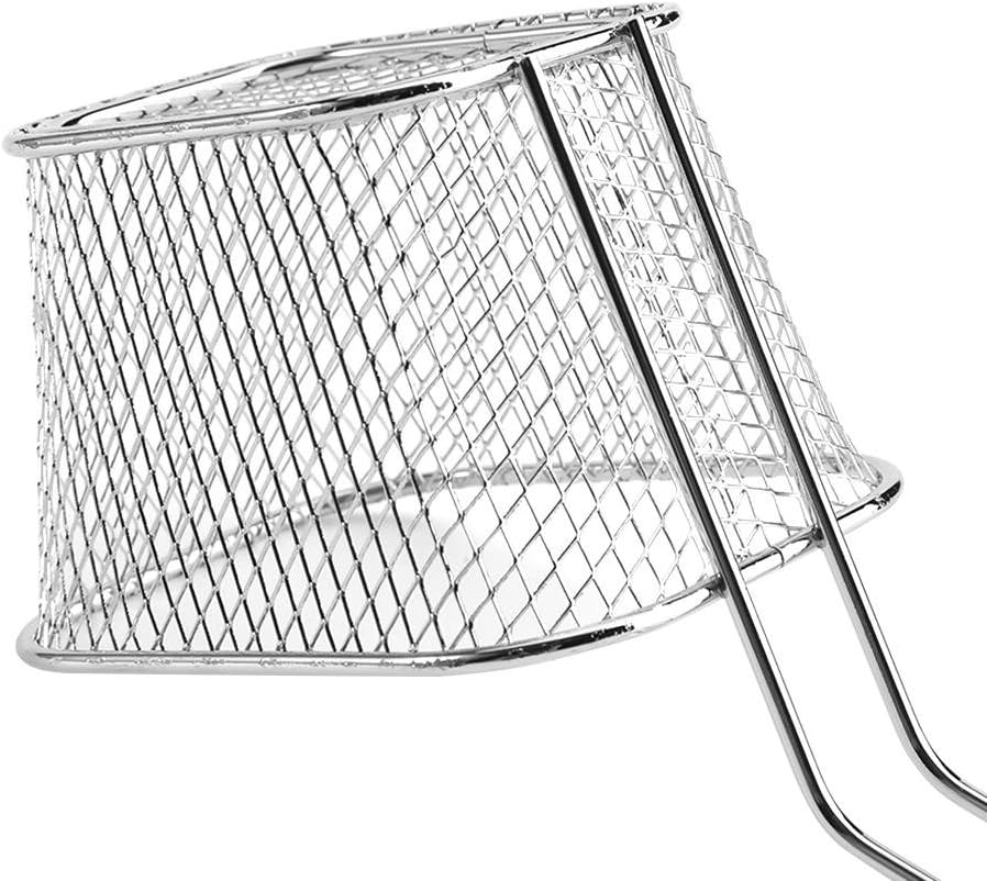 Fry Basket Chip Fries Baskets,8Pcs Mini Stainless Steel Mesh Wire French Fry Chips Baskets Net Strainer Food Presentation Strainer Potato Kitchen Cooking Tools image number 1