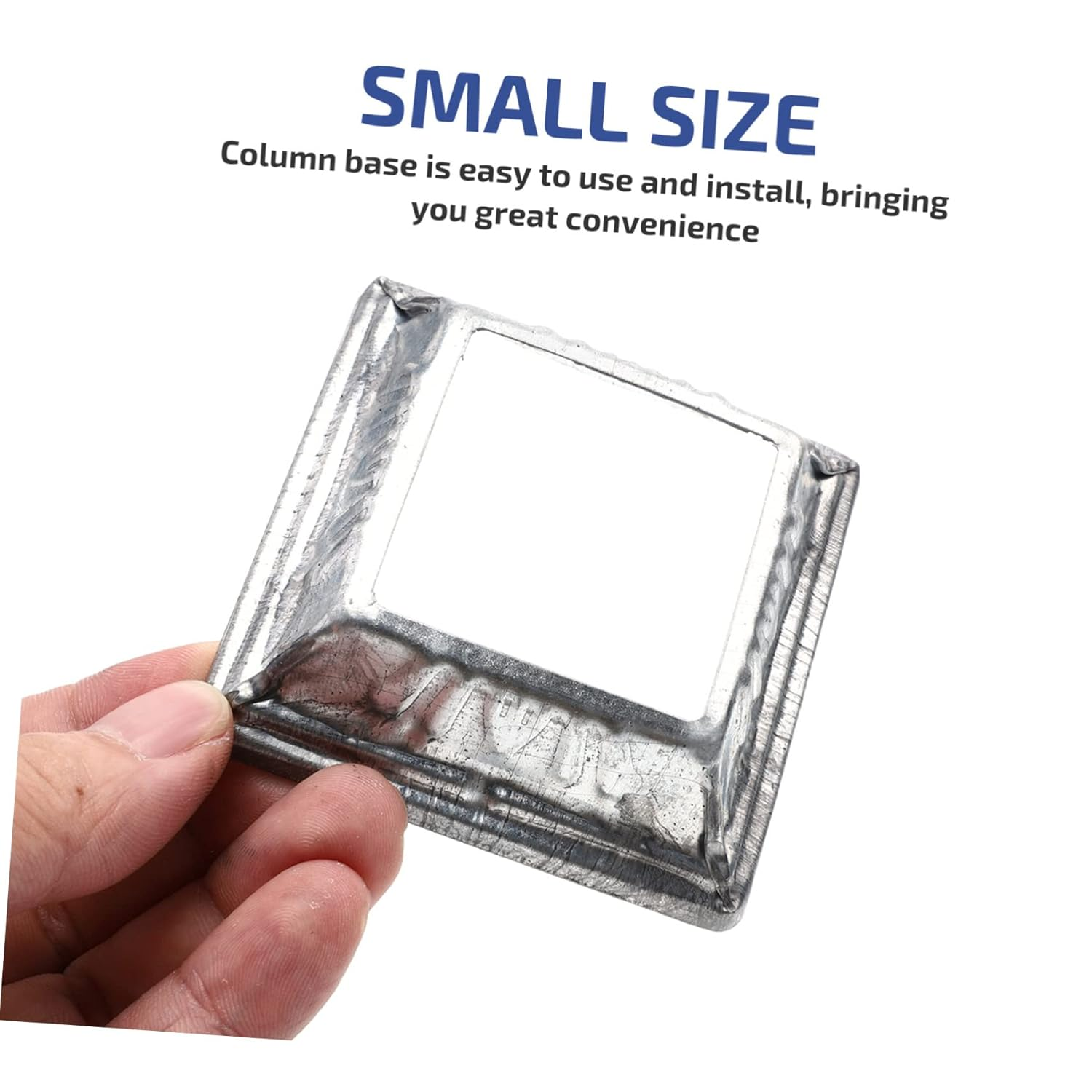 SEWOART 50Pcs Deck Porch Handrail Railing Support Trim Anchor Post Base Cover Skirt Flange Coated Easy to Use image number 6