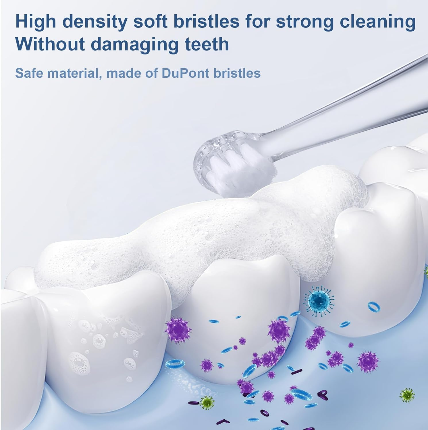 KOPBTBOY Baby Toothbrush Heads Compatible with Papablic Babyhandy/Toddler Sonic Electric Toothbrushes, Compatible with Brush-Baby Babysonic/Seago SG902/SG602, 5 Pack (18-36 Month)