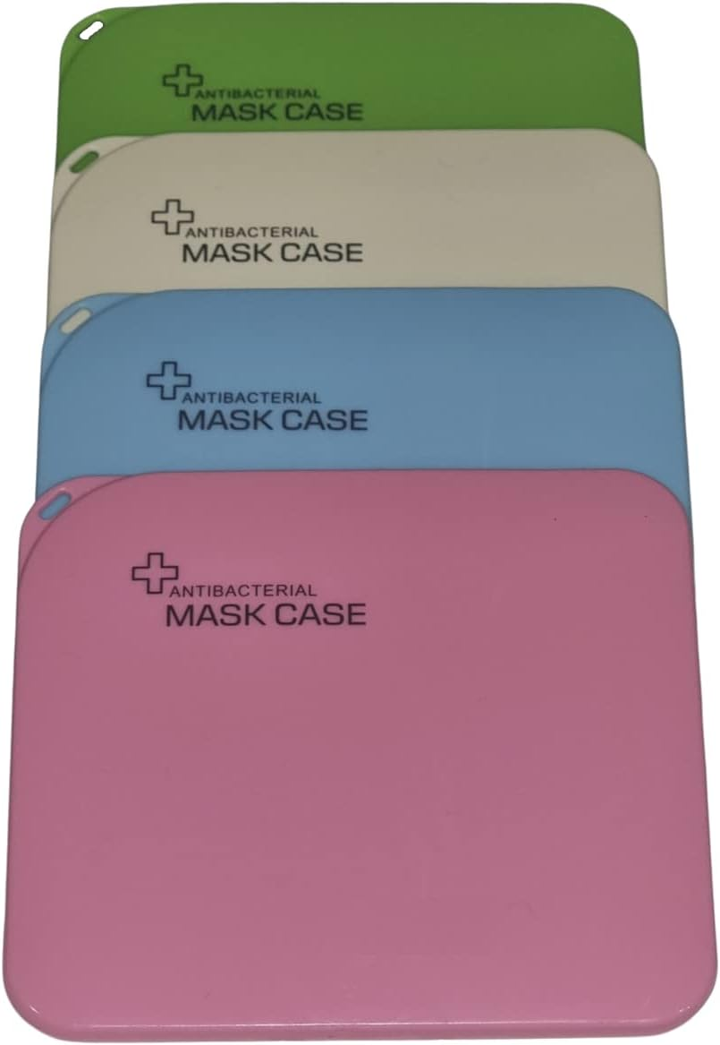 4 Pack Face Mask Case, Portable Storage for Masks, Pollution Prevention Hygiene Container Box, Lightweight Reusable Recyclable Protective Holder (Not Including Mask) image number 2
