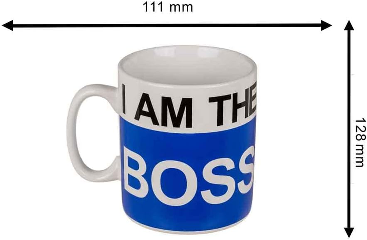 Out of the Blue I 'M the Boss Mug Made from Porcelain 13 X 11 Cm Mug XL Tea/Coffee Mug image number 3