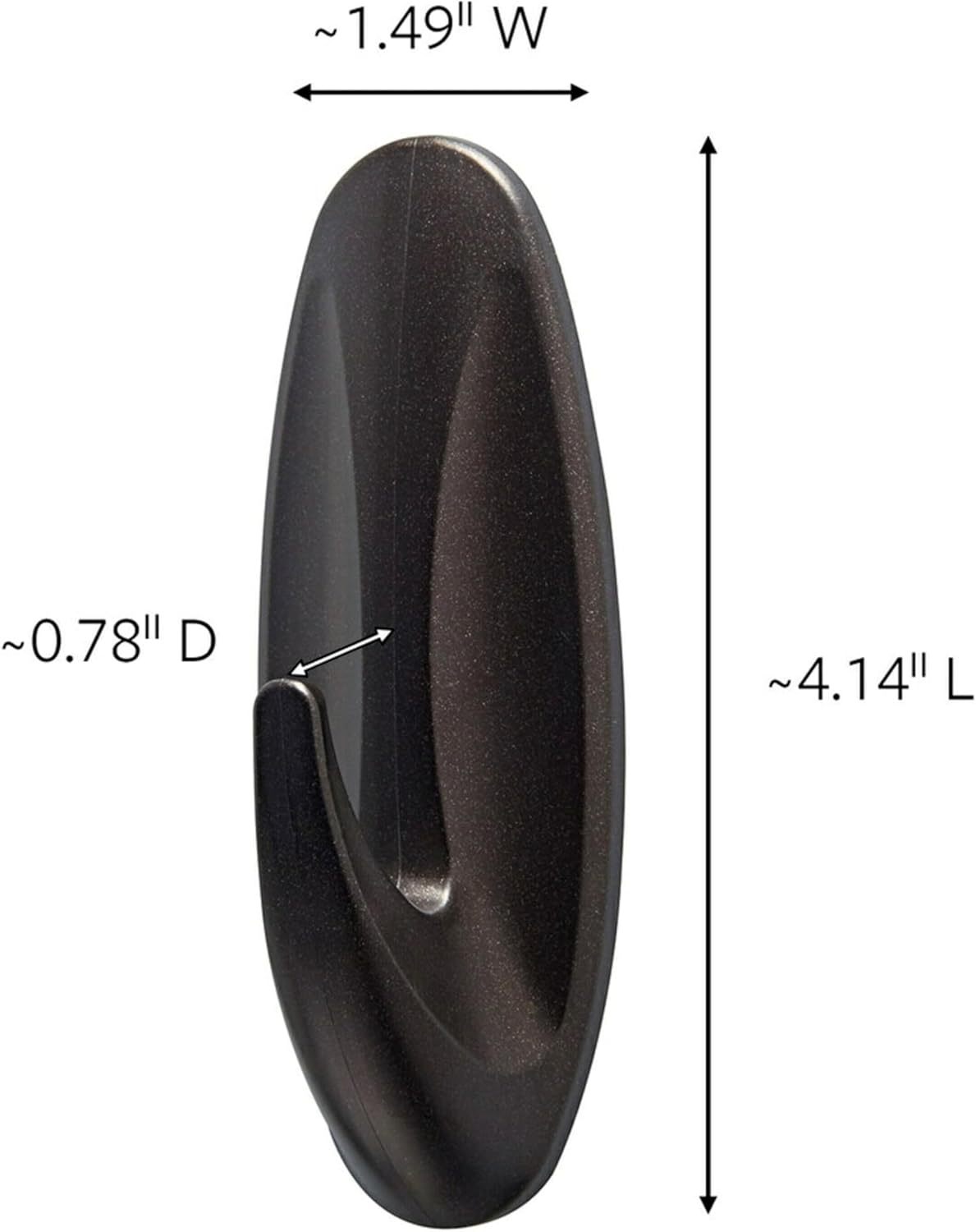 Command Outdoor Metallic Bronze Value Pack, 3 Hooks and 4 Strips, AW083BZ-3NA