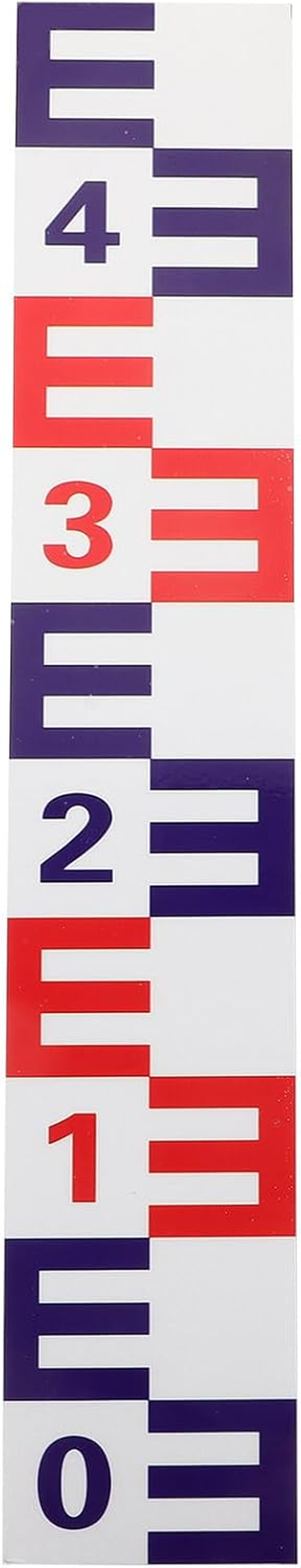 Jojofuny Reflective Water Level Sticker Self-Adhesive Gauge Measuring Decal Depth Scale for Accurate Tide Observation and Water Shortage Reminder image number 1