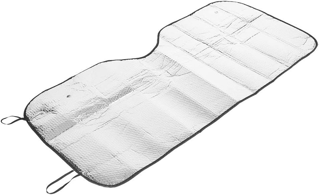 Pergar Windshield Visor, Windshield Sunshades, Windshield Sun Shade, Universal Large Silver Car Windscreen Windshield Sun Shade Heat Reflective Windshield Visor image number 1