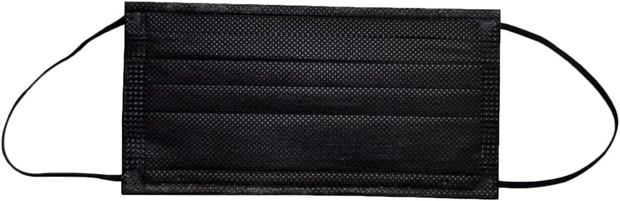 Disposable Black Face Masks for Children, 3-Ply Protection, Elastic Earloops, 100 Pack image number 4