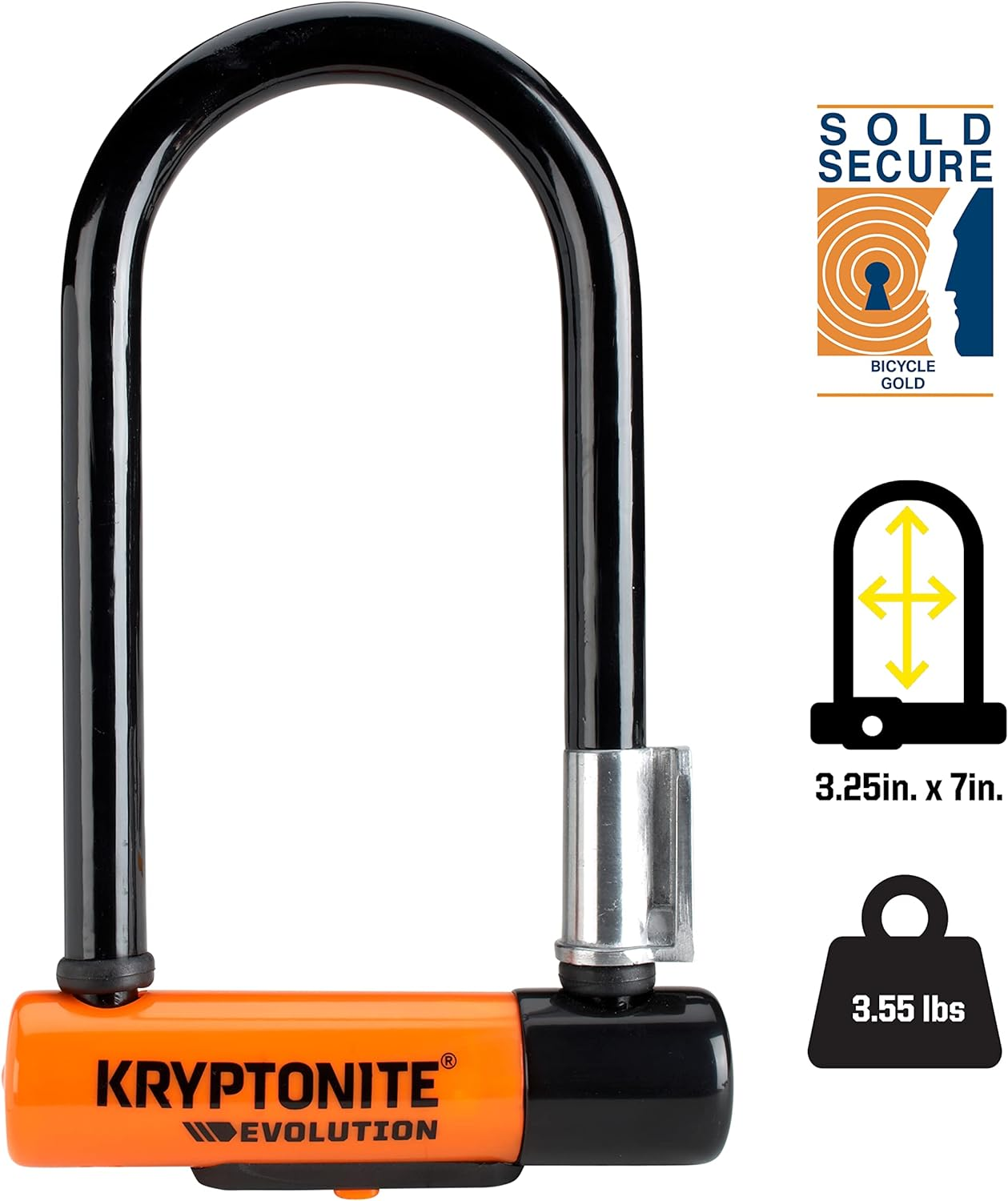 Kryptonite Evolution 11-14Mm U-Lock with Flexframe-U Bracket image number 2