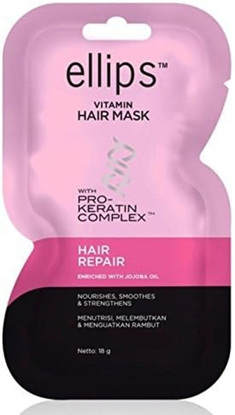 Ellips Hair Mask (Pro Keratin) - Hair Repair, 18 Gramme (Pack of 4) image number 1