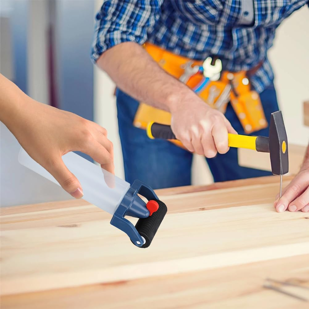 Glue Roller Applicator, Bottle Easy to Operate Precise Glue Coating Universal Wood Glue Applicator Set for Woodworking Efficient and Accurate Glue Dispensing Tool for Carpentry Pro image number 3