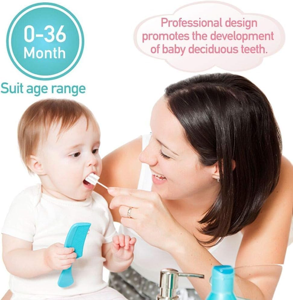 22 Pieces Flexible Baby Tongue Scraper, Upgraded Baby Tongue Brush, Tongue Cleaner for Newborns with Paper Handle for Babies and Infants image number 1