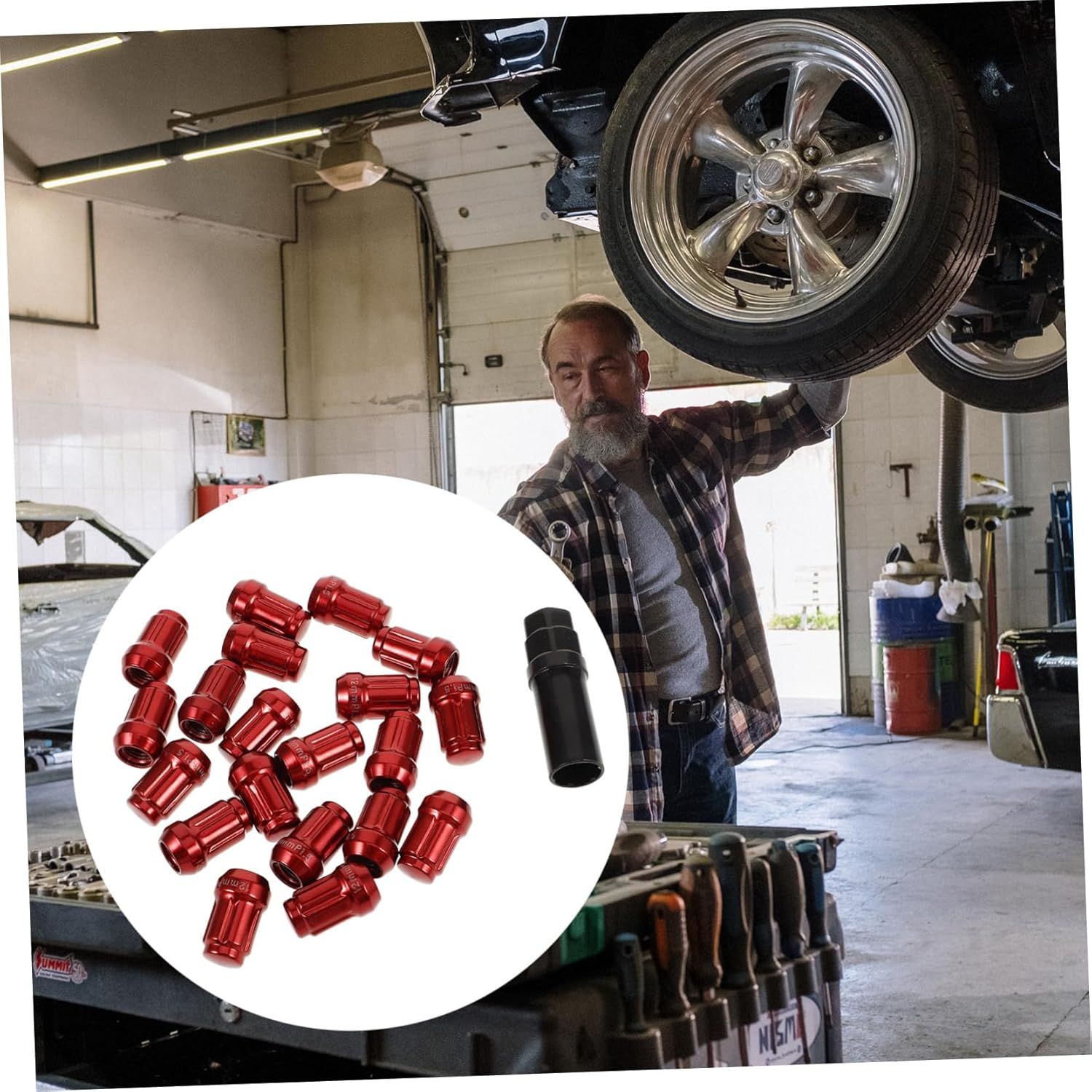 GLEAVI 20Pcs Car Wheel Lug Nut Covers Tire Hub Caps Lug Nut Replacement for Automotive Vehicles image number 2