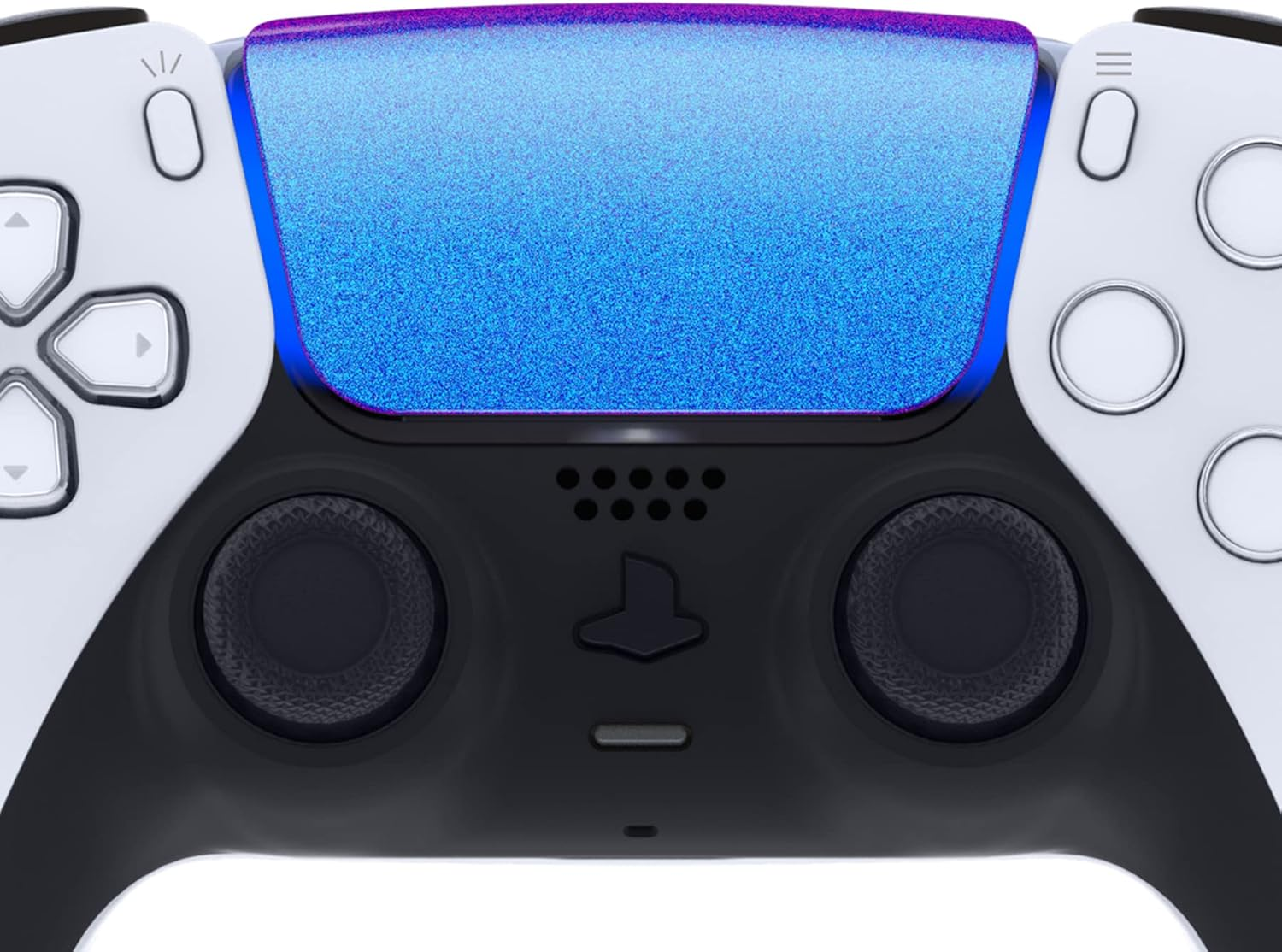 Extremerate Chameleon Purple Blue Replacement Touchpad Cover Compatible with Ps5 Controller BDM-010 020 030 040 050, Custom Part Touch Pad Compatible with Ps5 Controller - without Controller image number 5