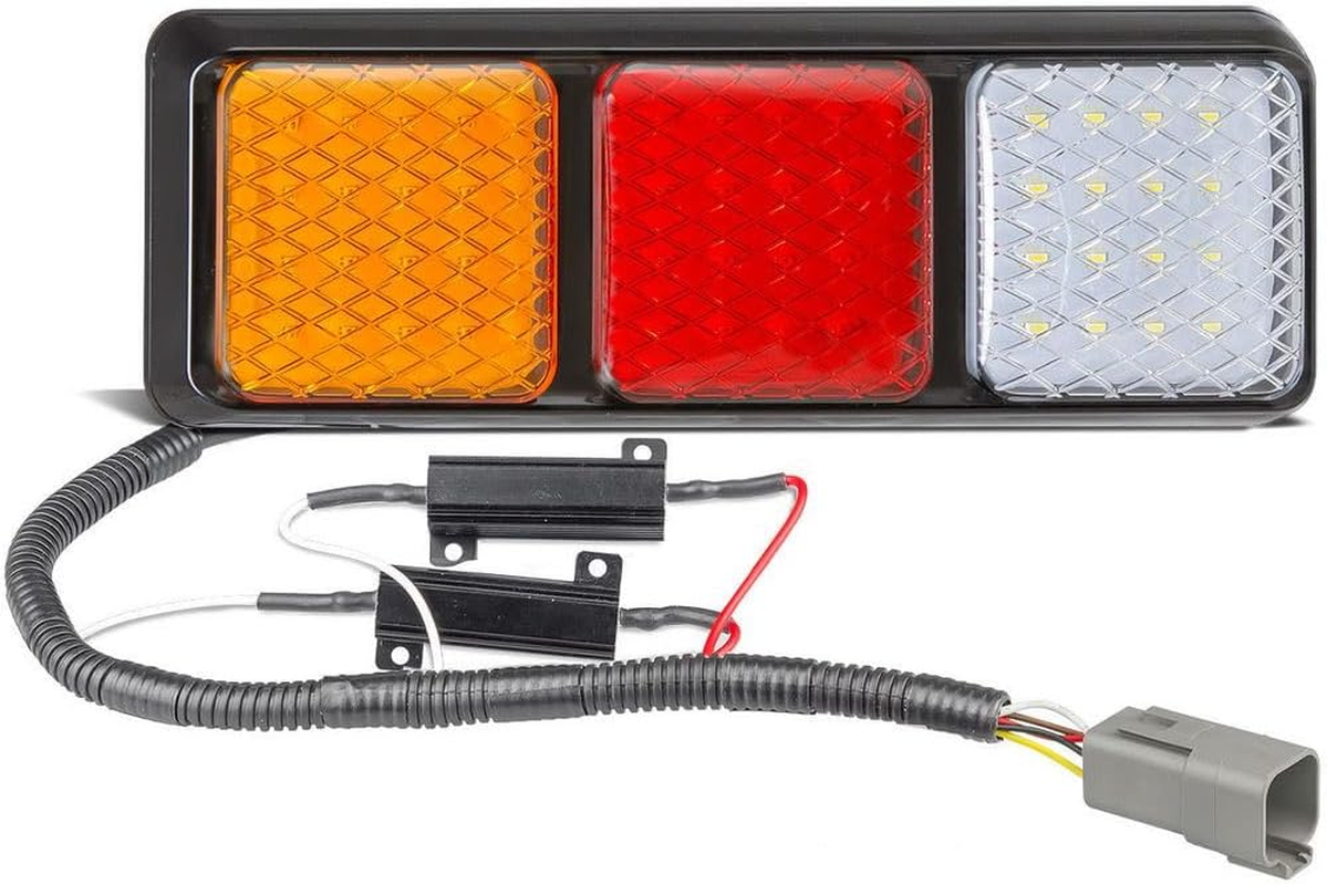 LED Autolamps 282 Series 12V LED Rear Combination Lamp with 2 X LR12 Batteries and 450 Mm Loom DT04 Connector