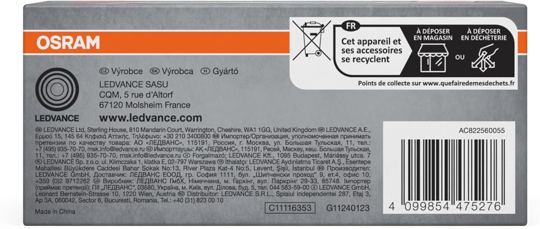 OSRAM Smart+ Matter over Wifi Orbis Slim Downlight Recessed Light 120 Mm, with Integrated Driver, TW and Dimmable, in White, Plastic, IP20 Protection for Indoor Applications image number 3