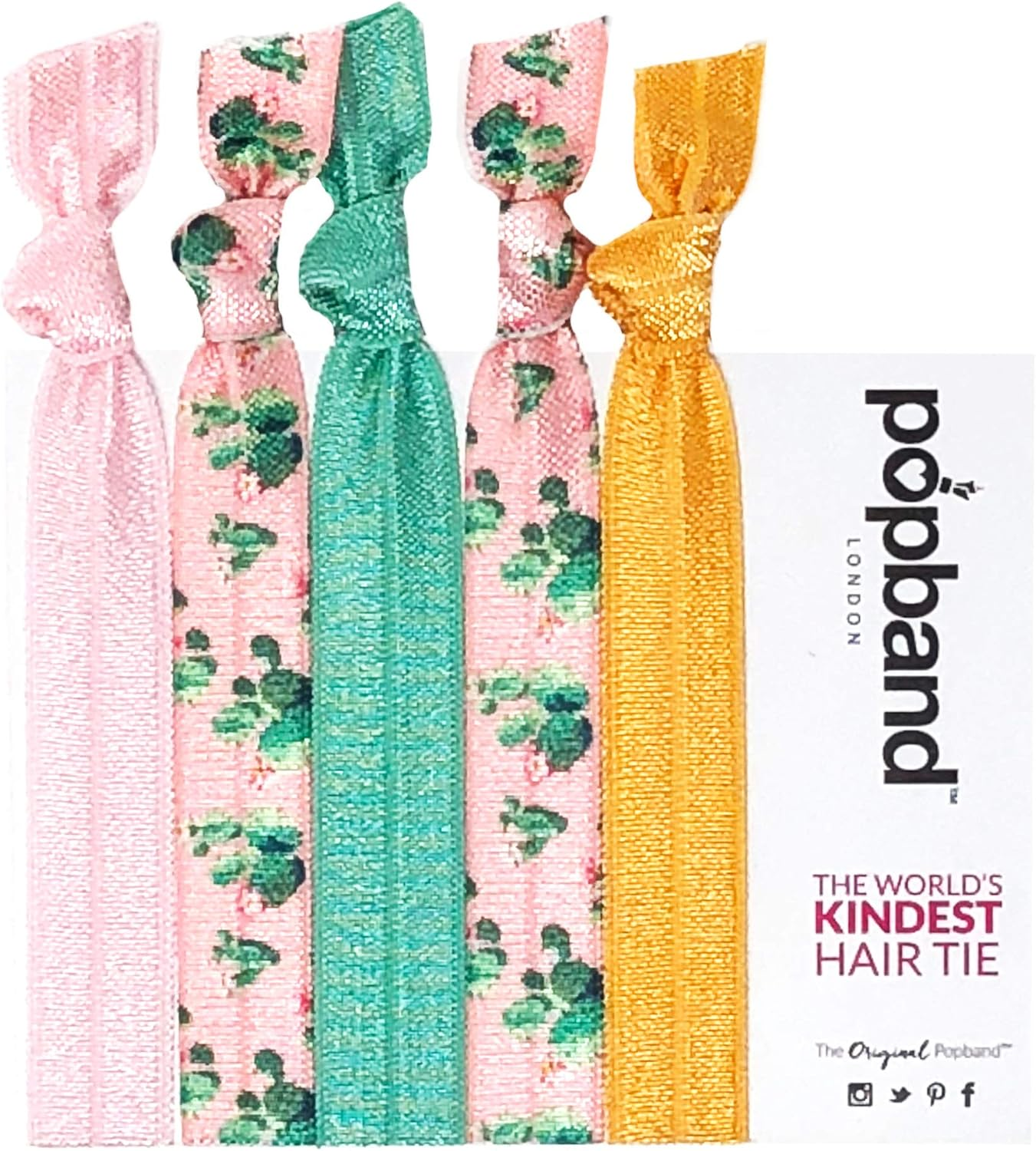 Popband Arizona Elastic Hair Tie Hair Bands 5 Pack