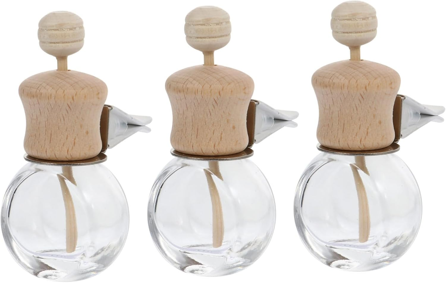 Ciieeo 3Pcs Car Fragrance Diffuser Bottle Empty Perfume Bottles for Essential Oil Diffusers
