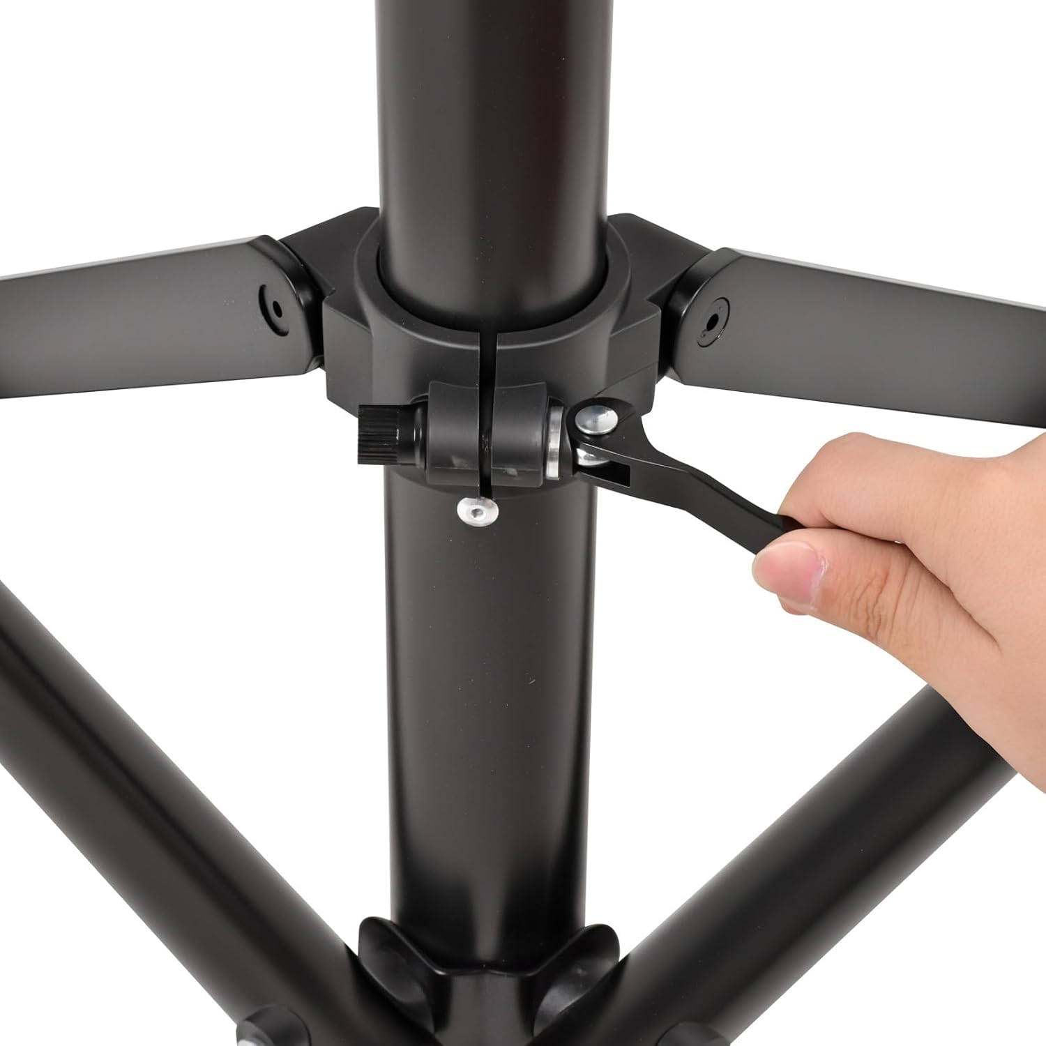 Oppsbuy Bike Repair Rack, 50KG Heavy Duty Adjustable Bicycle Maintenance Stand with Magnetic Tool Tray Telescopic Arm, Foldable Portable Design for Home, Shops image number 1