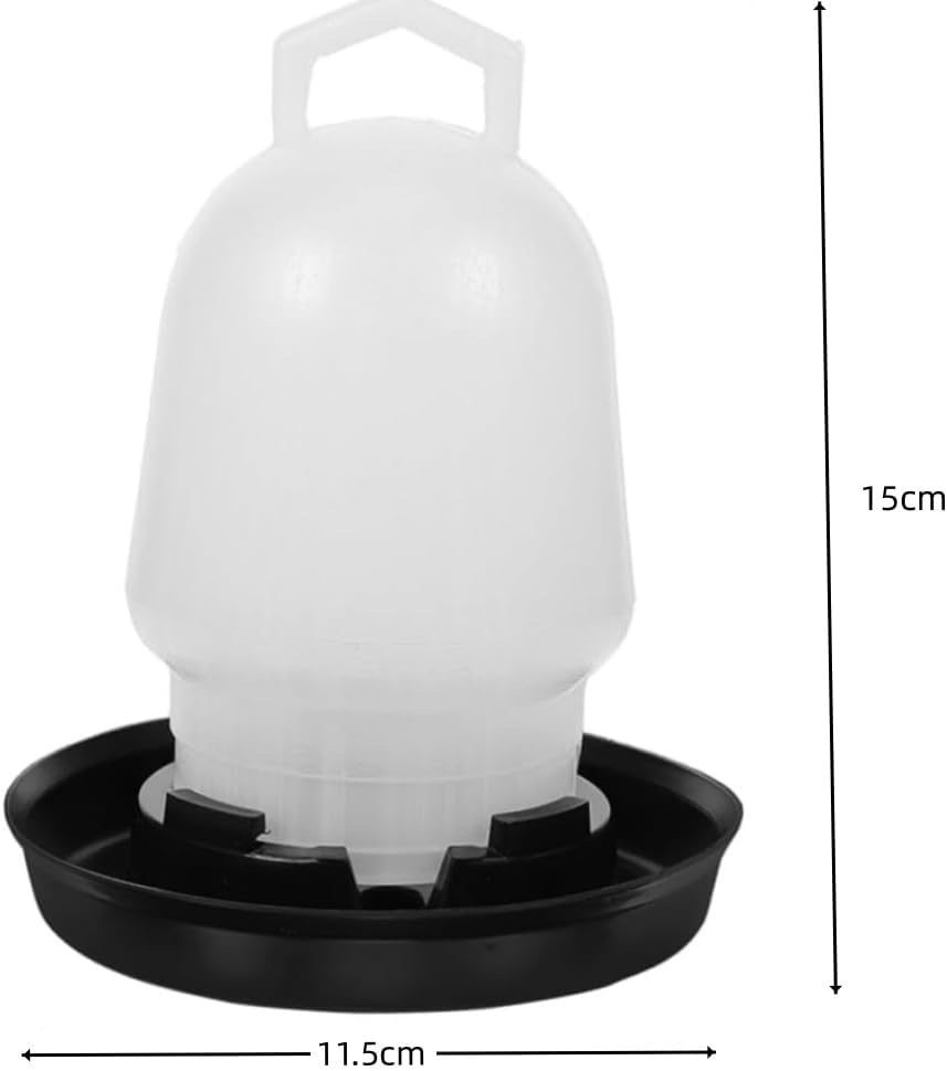Naisfei 2Pcs Poultry Water Fountain Small Chick Feeder Automatic Chicken Feeder Feeding Cup,Automatic Bird Water Dispenser for Birds,Chicken Food Feeder Poultry,Poultry Water Dispenser Plastic image number 1